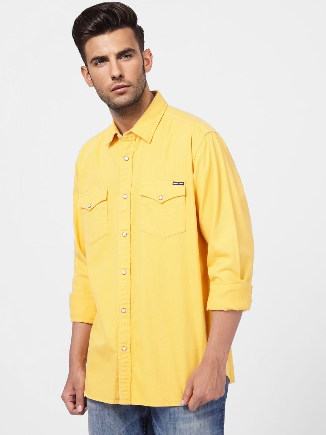 Yellow Full Sleeves Shirt