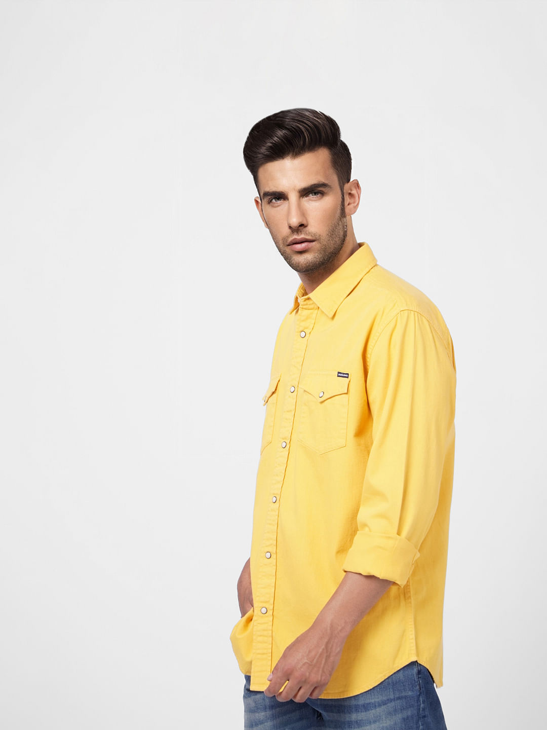 Yellow Full Sleeves Shirt