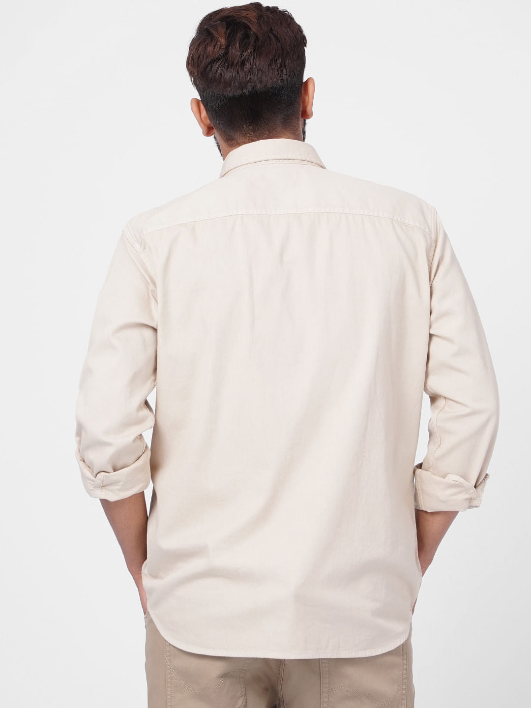 Cream Full Sleeves Shirt