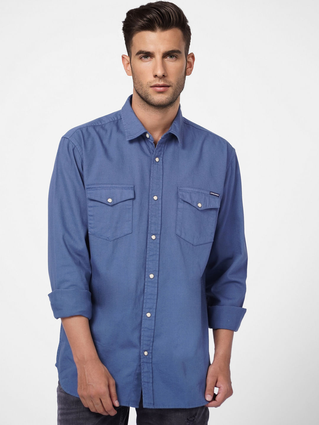 Blue Full Sleeves Shirt