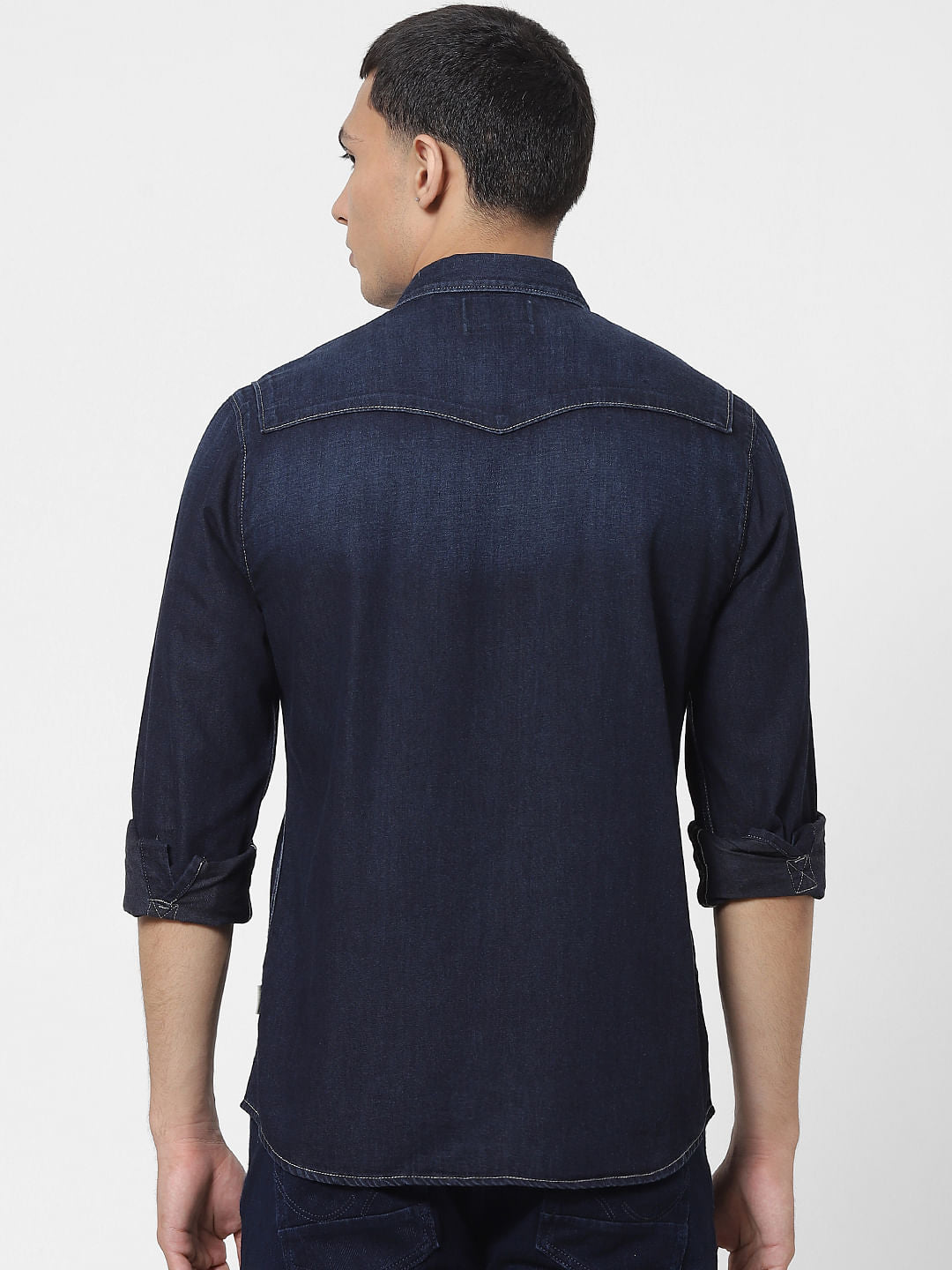 Blue Full Sleeves Denim Shirt