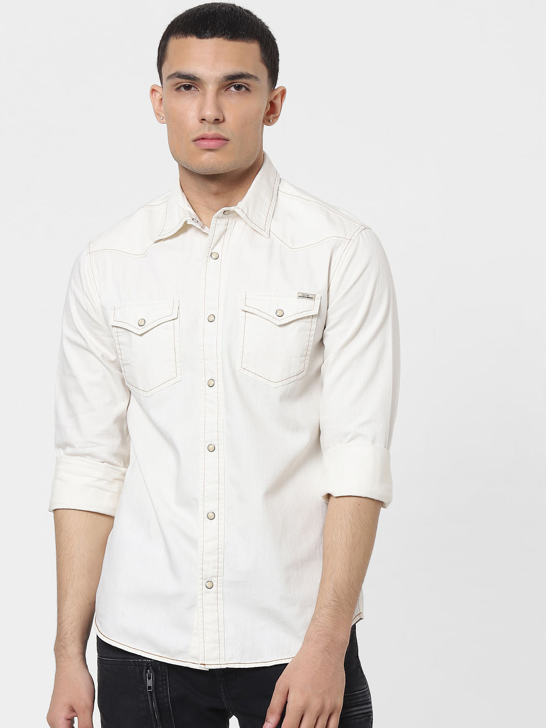 White Full Sleeves Shirt
