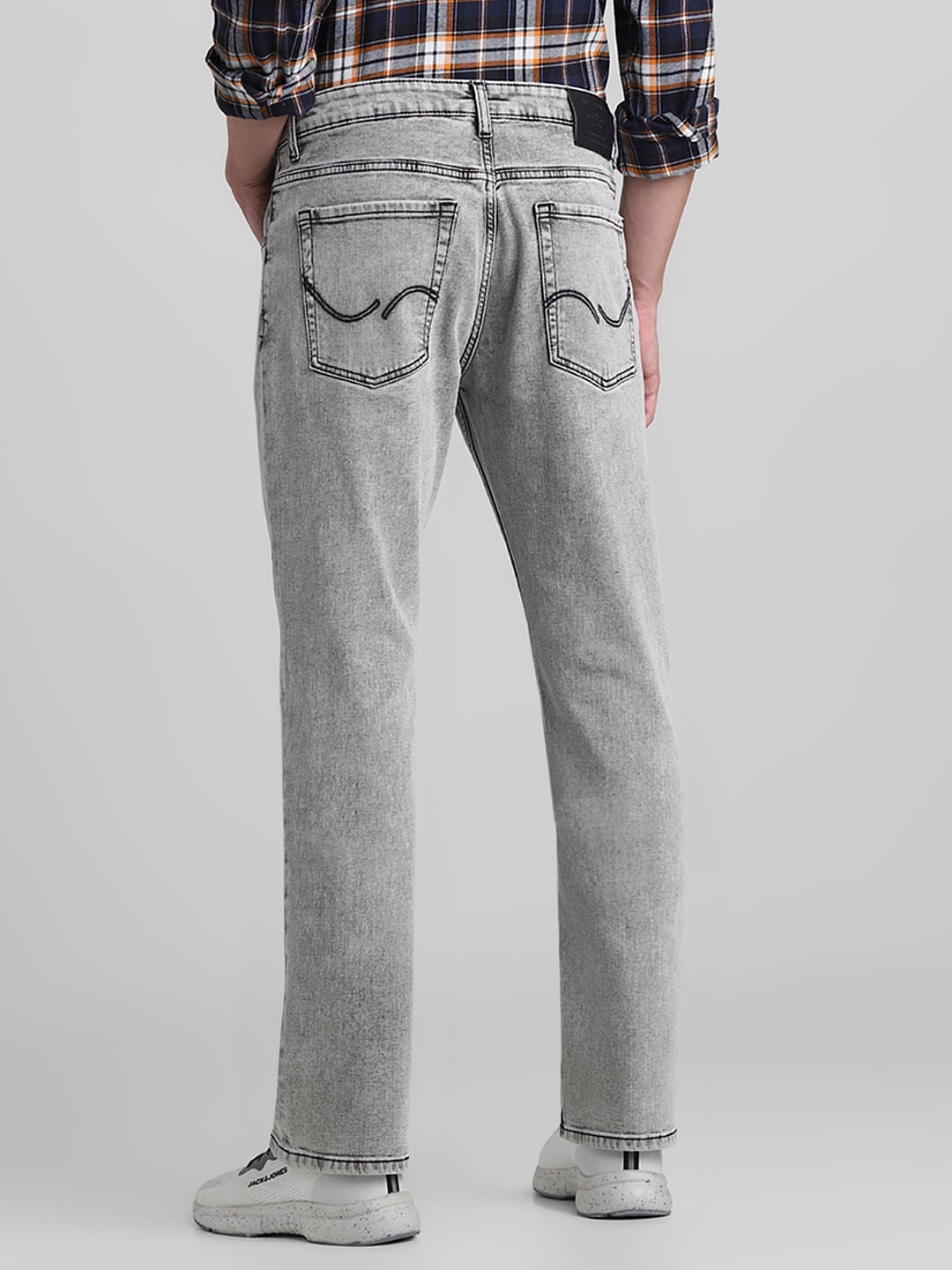 Grey High Rise Ray Bootcut Jeans