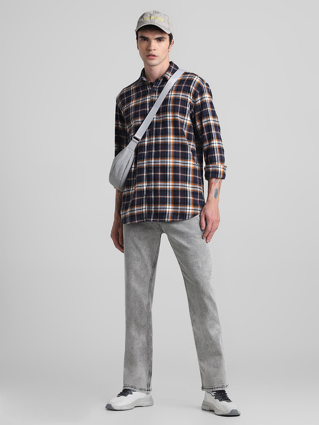 Grey High Rise Ray Bootcut Jeans