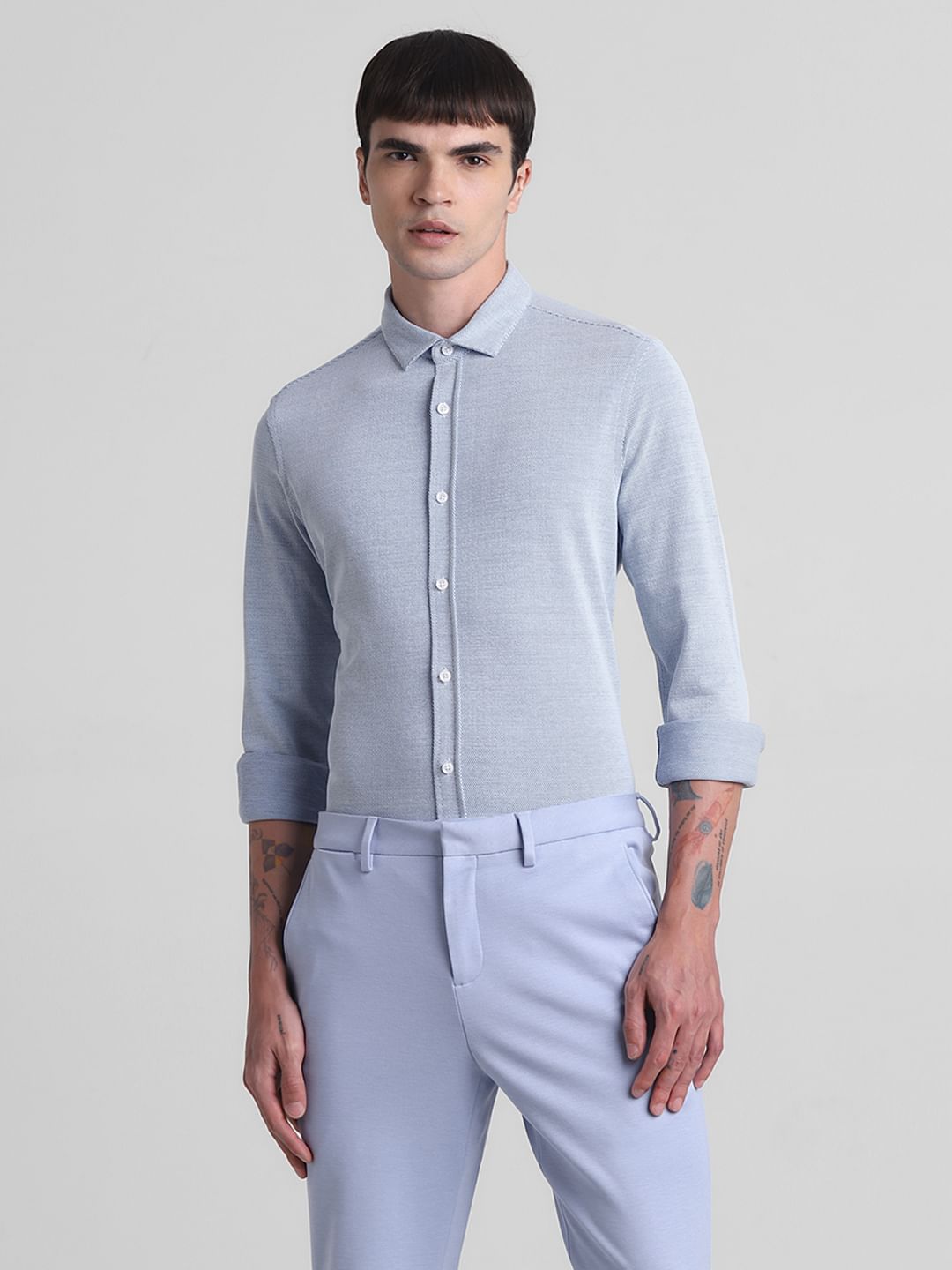 Blue Full Sleeves Shirt