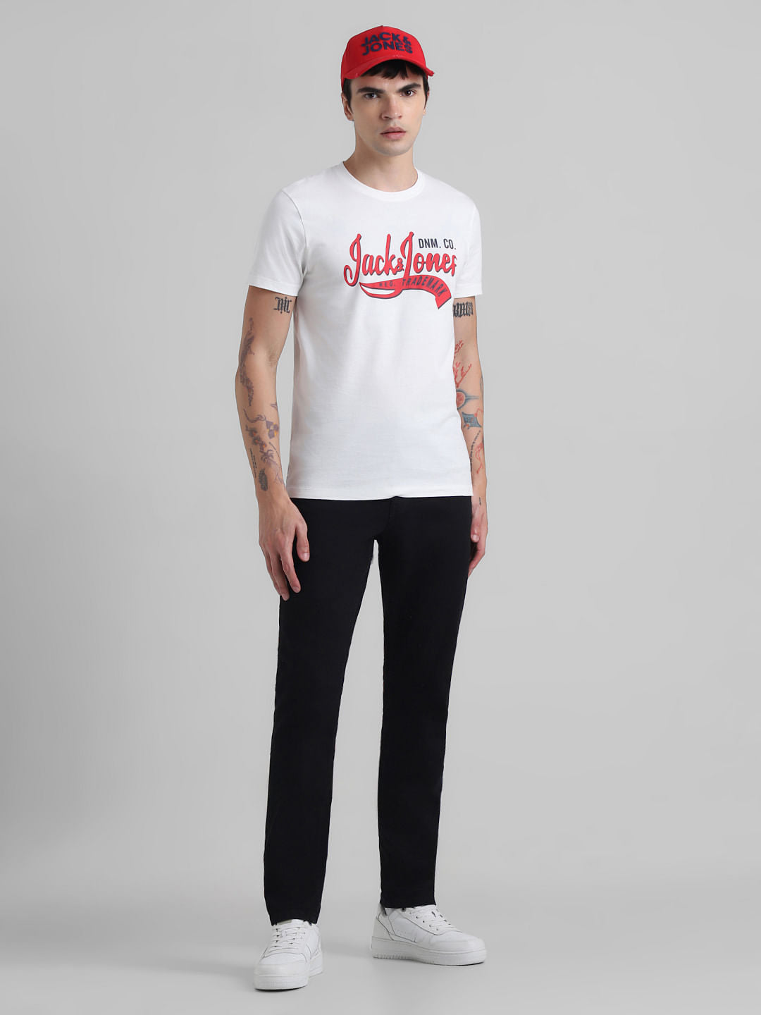 Black Low Rise Glenn Slim Fit Jeans