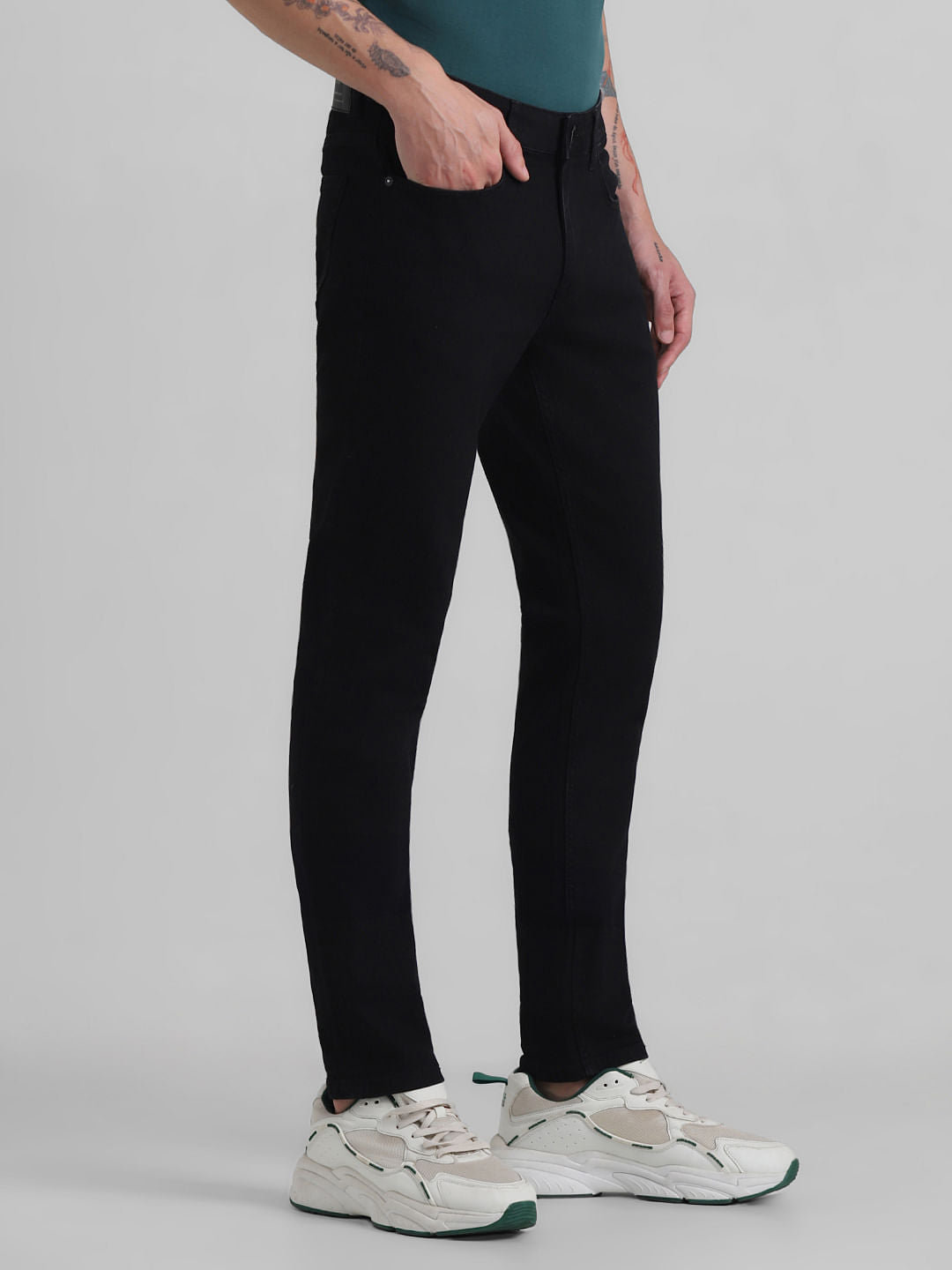 Black Low Rise Ben Skinny Fit Jeans