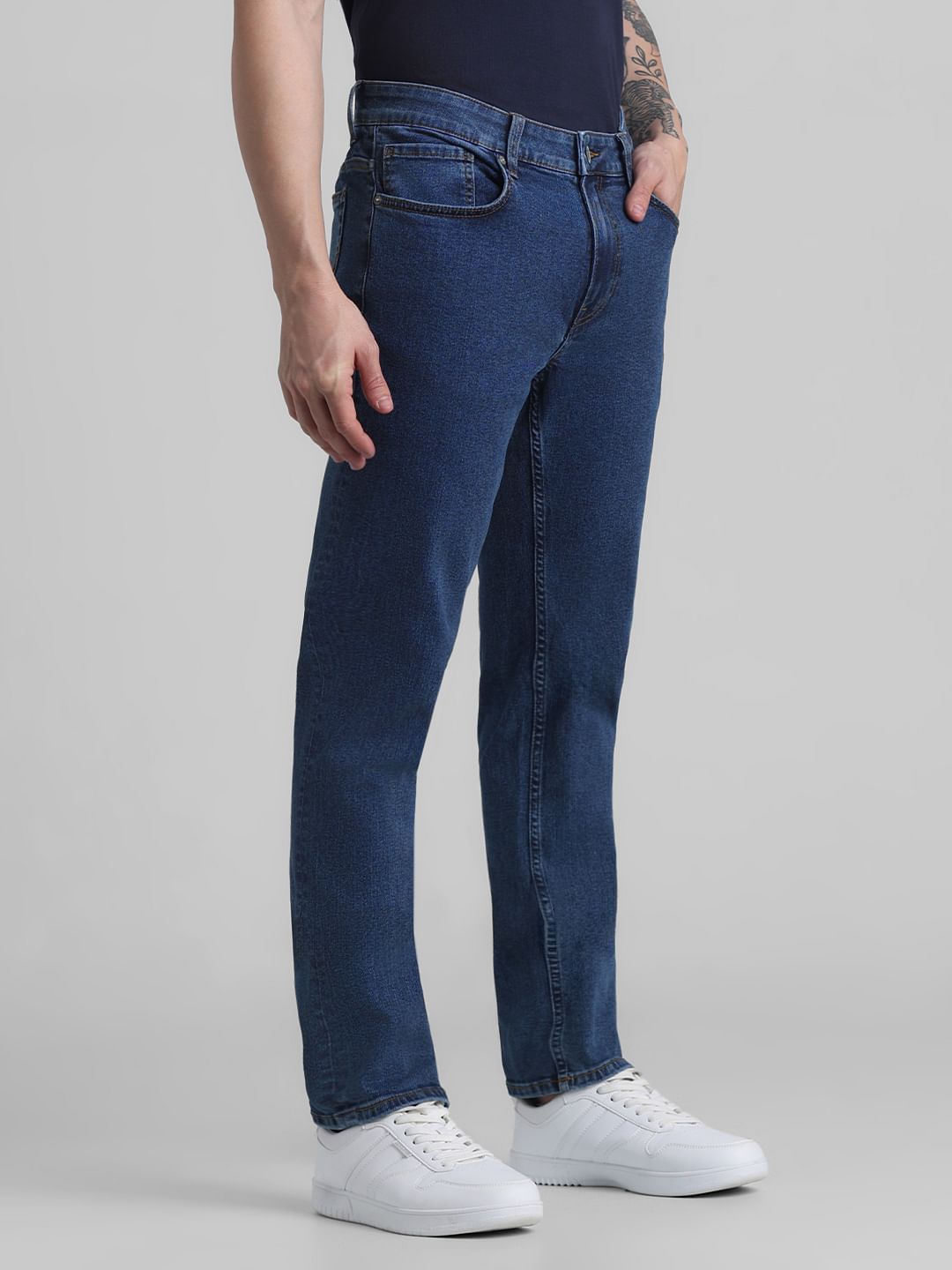 Blue Low Rise Ben Skinny Fit Jeans