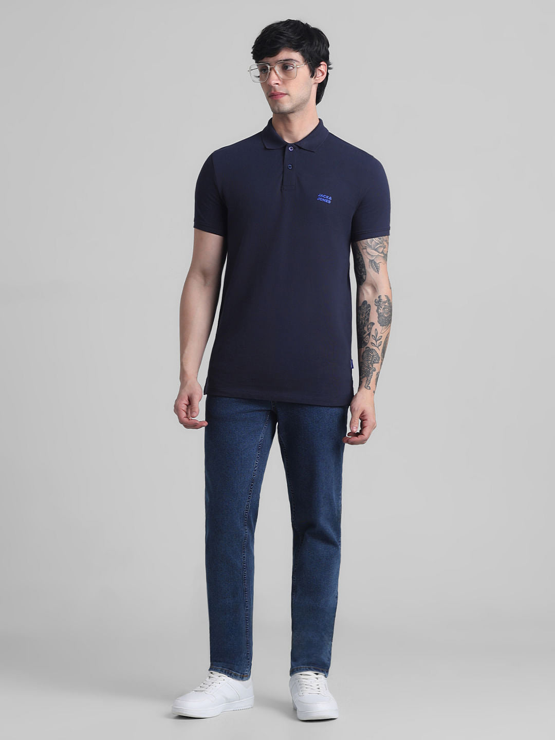 Blue Low Rise Ben Skinny Fit Jeans