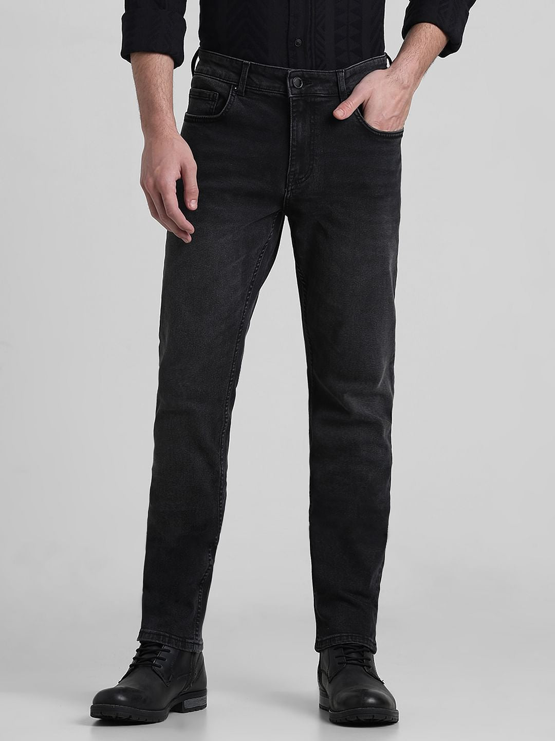 Black Low Rise Ben Skinny Fit Jeans