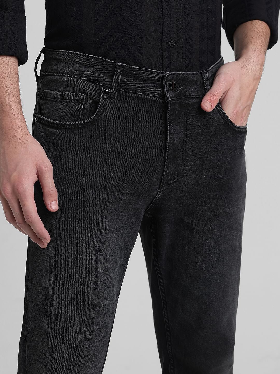 Black Low Rise Ben Skinny Fit Jeans