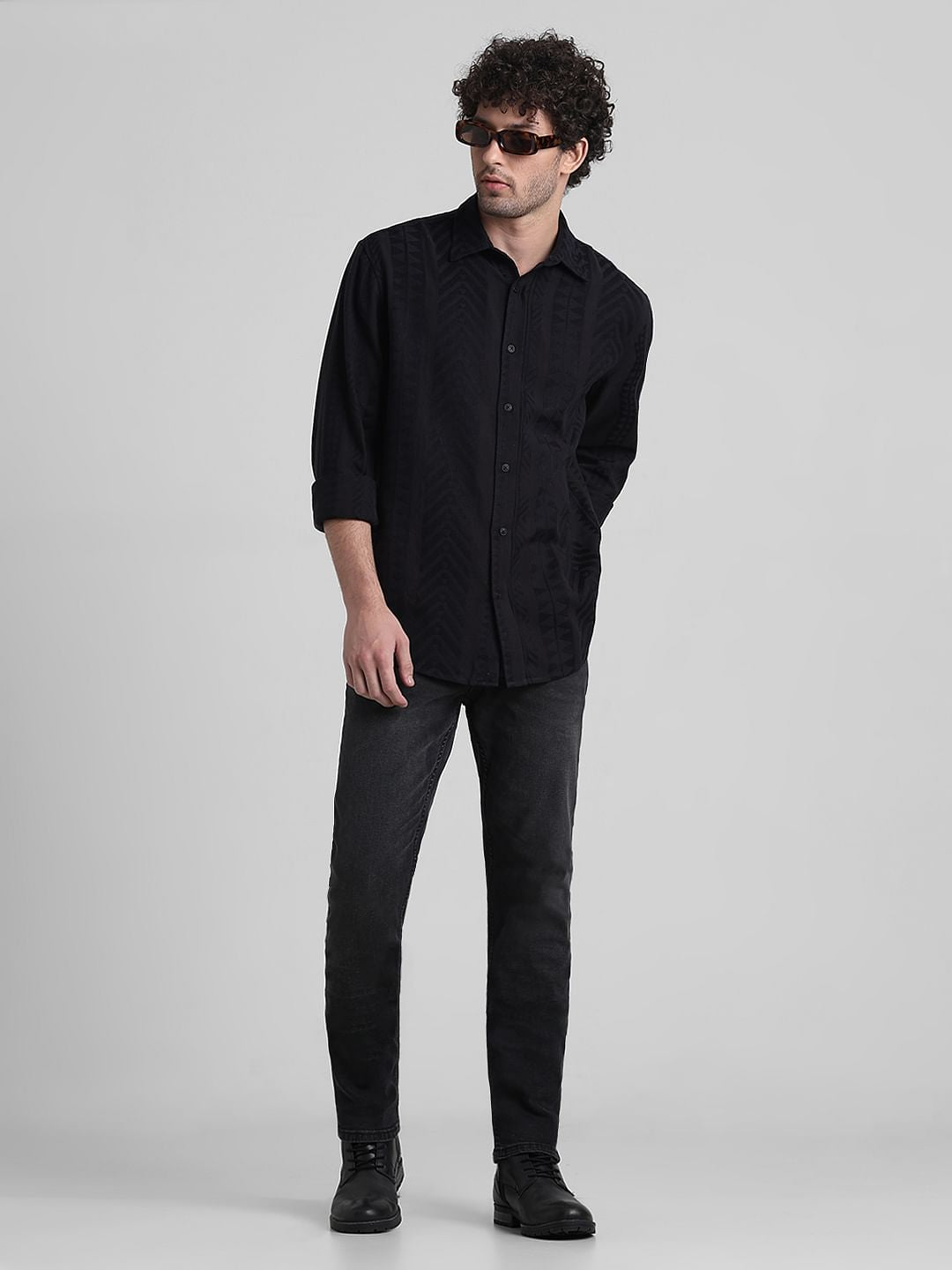 Black Low Rise Ben Skinny Fit Jeans