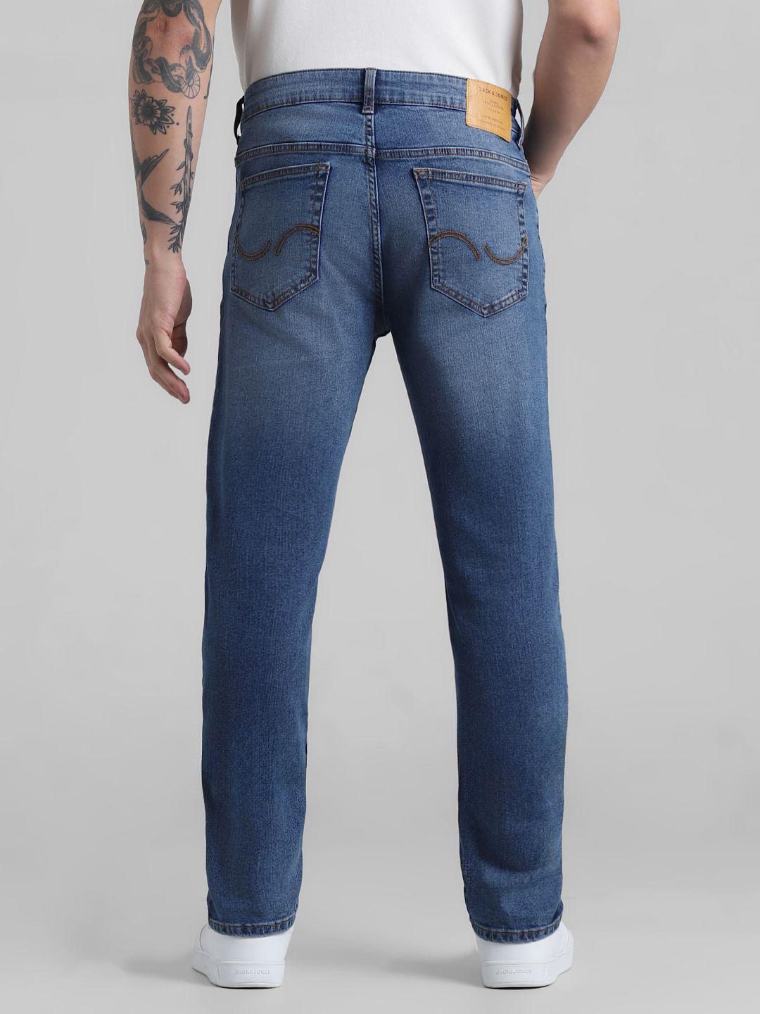 Light Blue Low Rise Washed Ben Skinny Jeans
