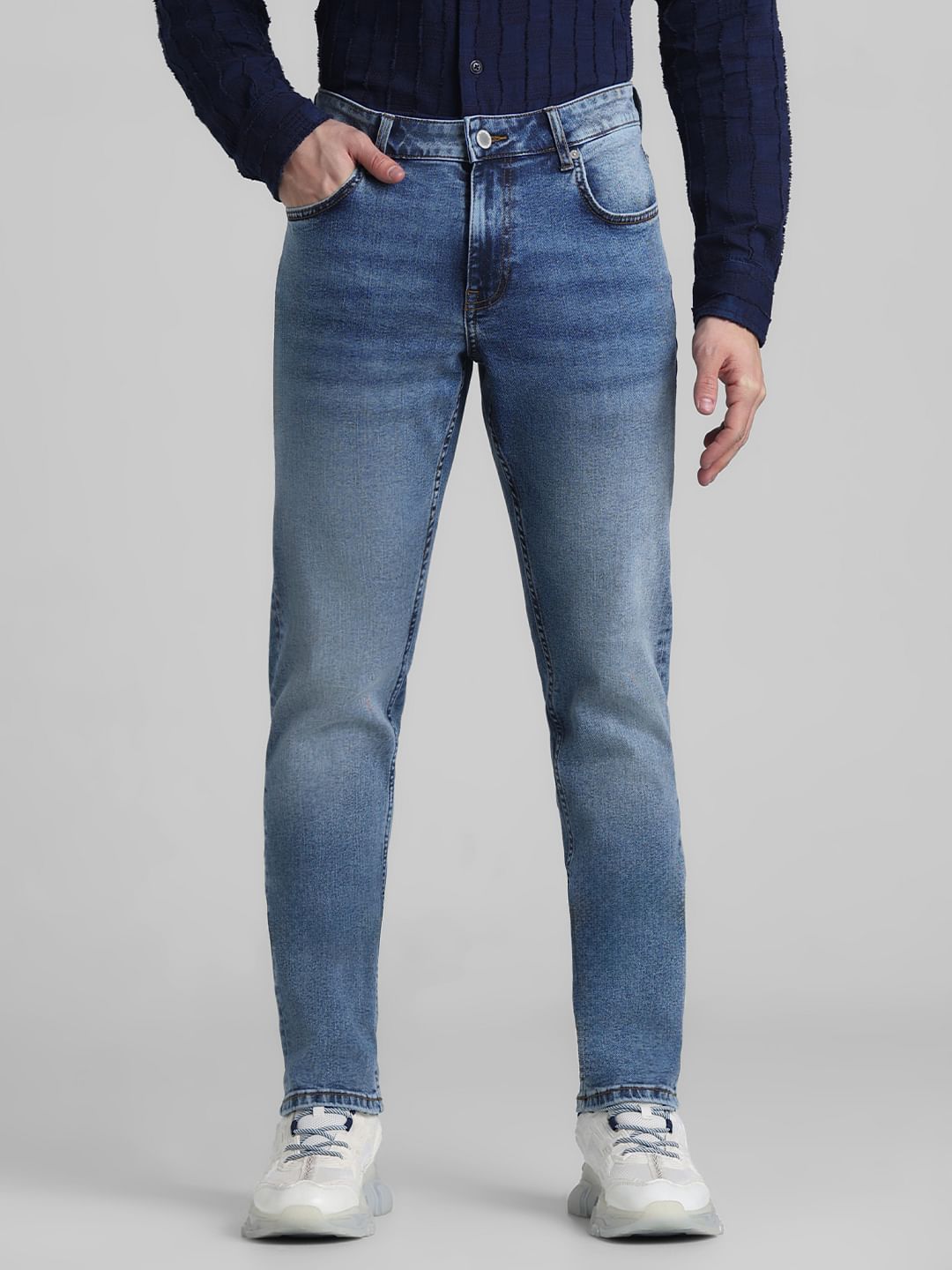 Light Blue Low Rise Glenn Slim Fit Jeans