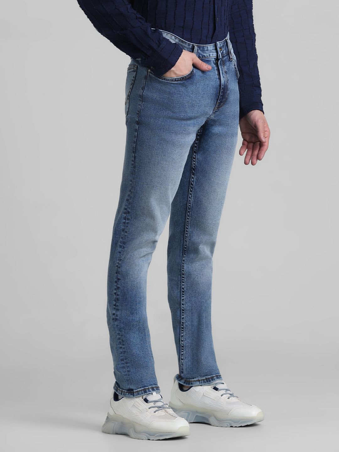 Light Blue Low Rise Glenn Slim Fit Jeans