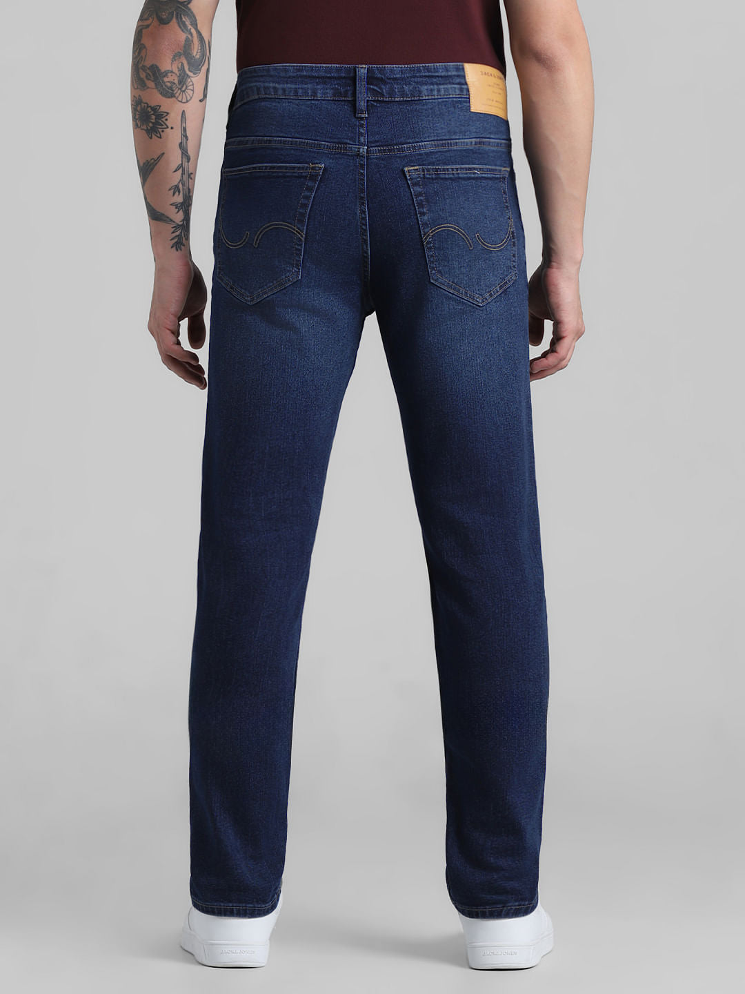 Dark Blue Low Rise Glenn Slim Fit Jeans