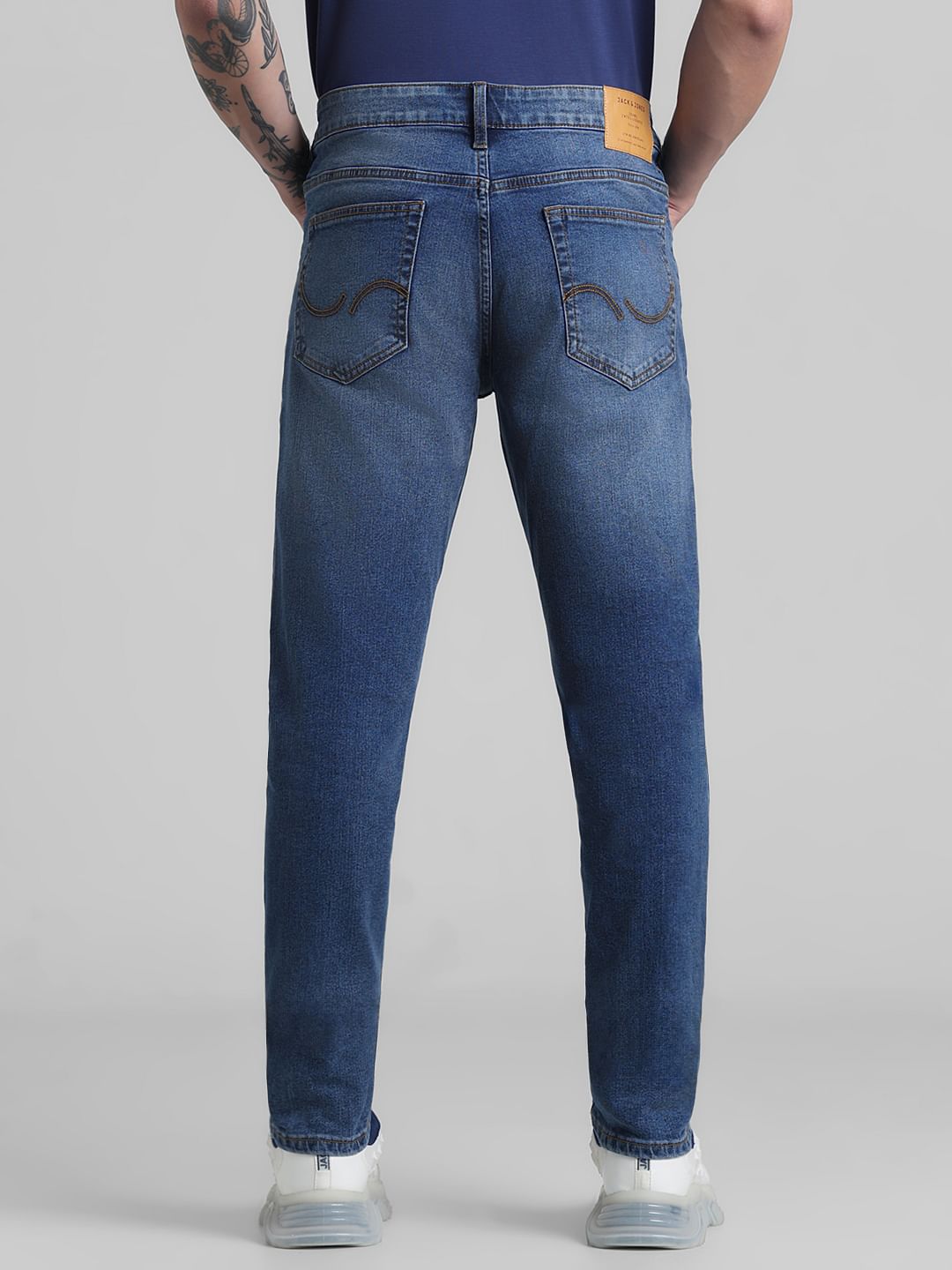 Blue Low Rise Glenn Slim Fit Jeans