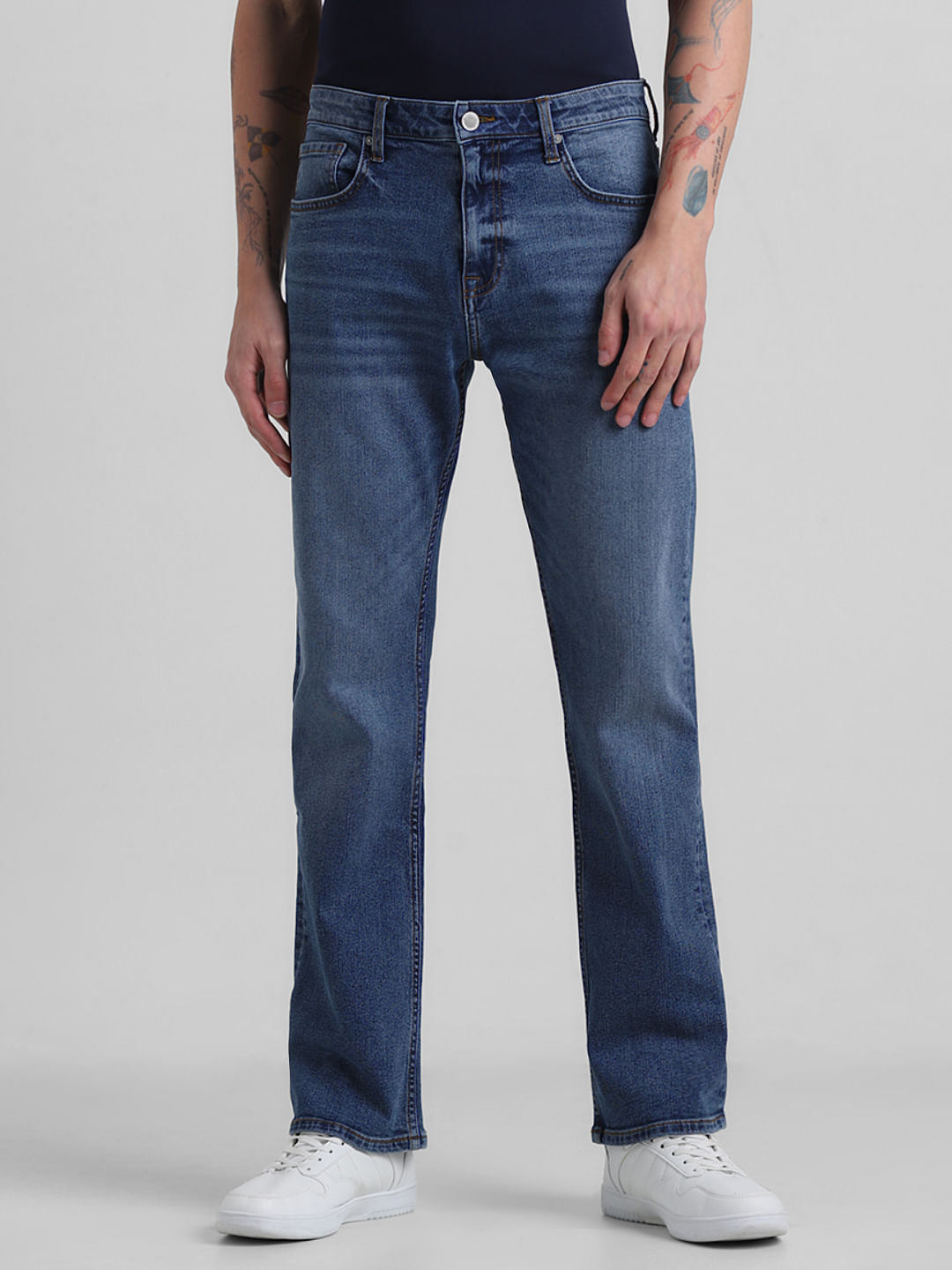 2plan】X-ray bootcut denim 2plan】Side pin tuck balloon wide