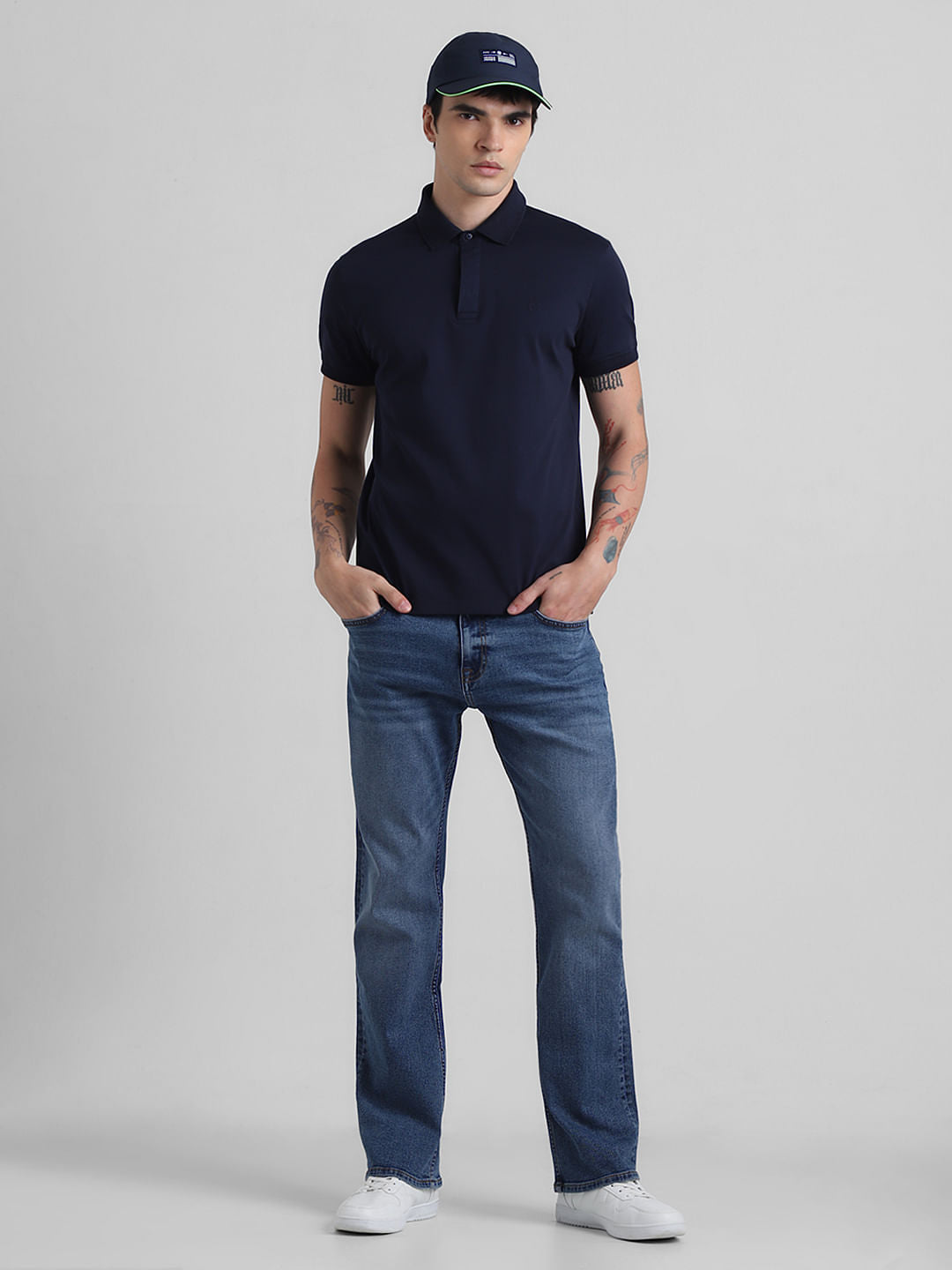 Blue High Rise Ray Bootcut Jeans