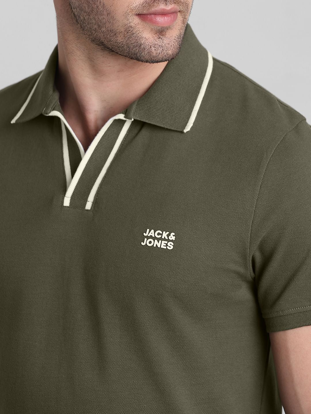 Green Cotton Polo T-shirt
