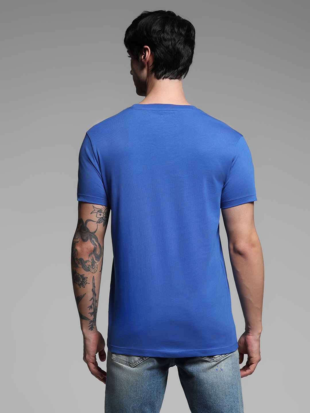 Blue Cotton T-Shirt
