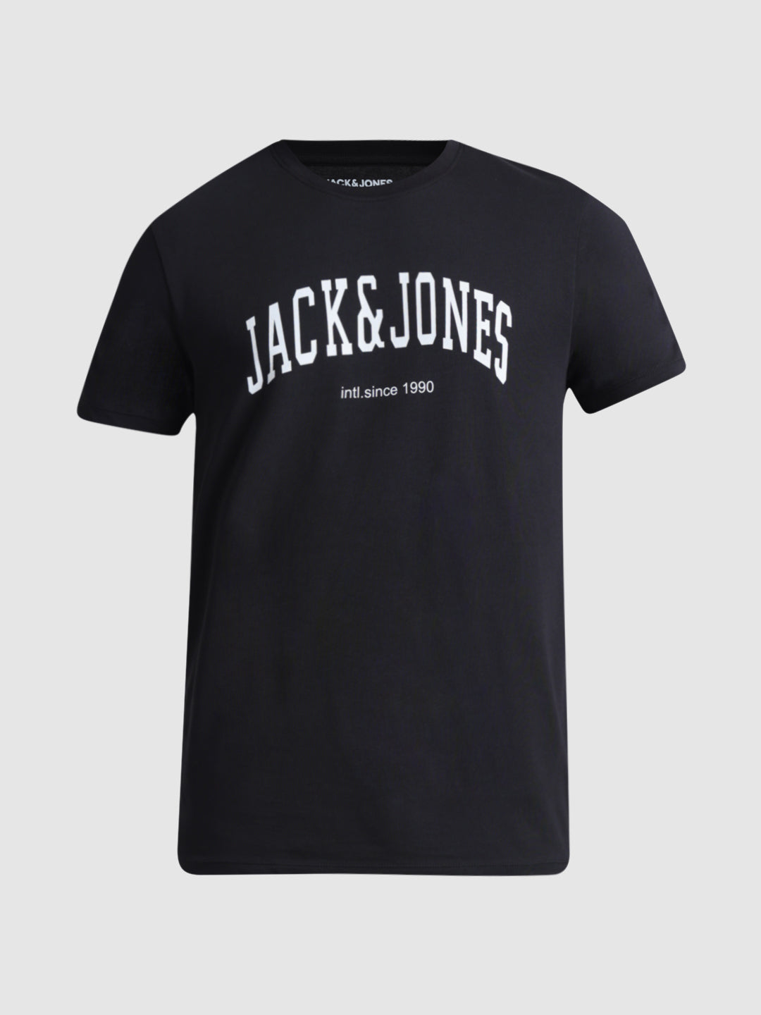 Black Logo Print Crew Neck T-shirt