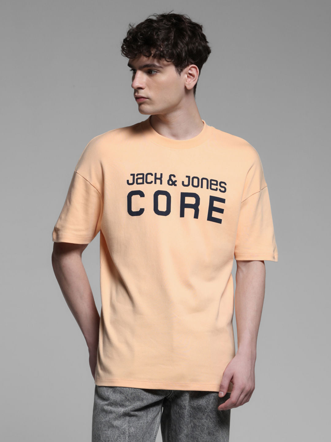 ORANGE CREW NECK SHIRT