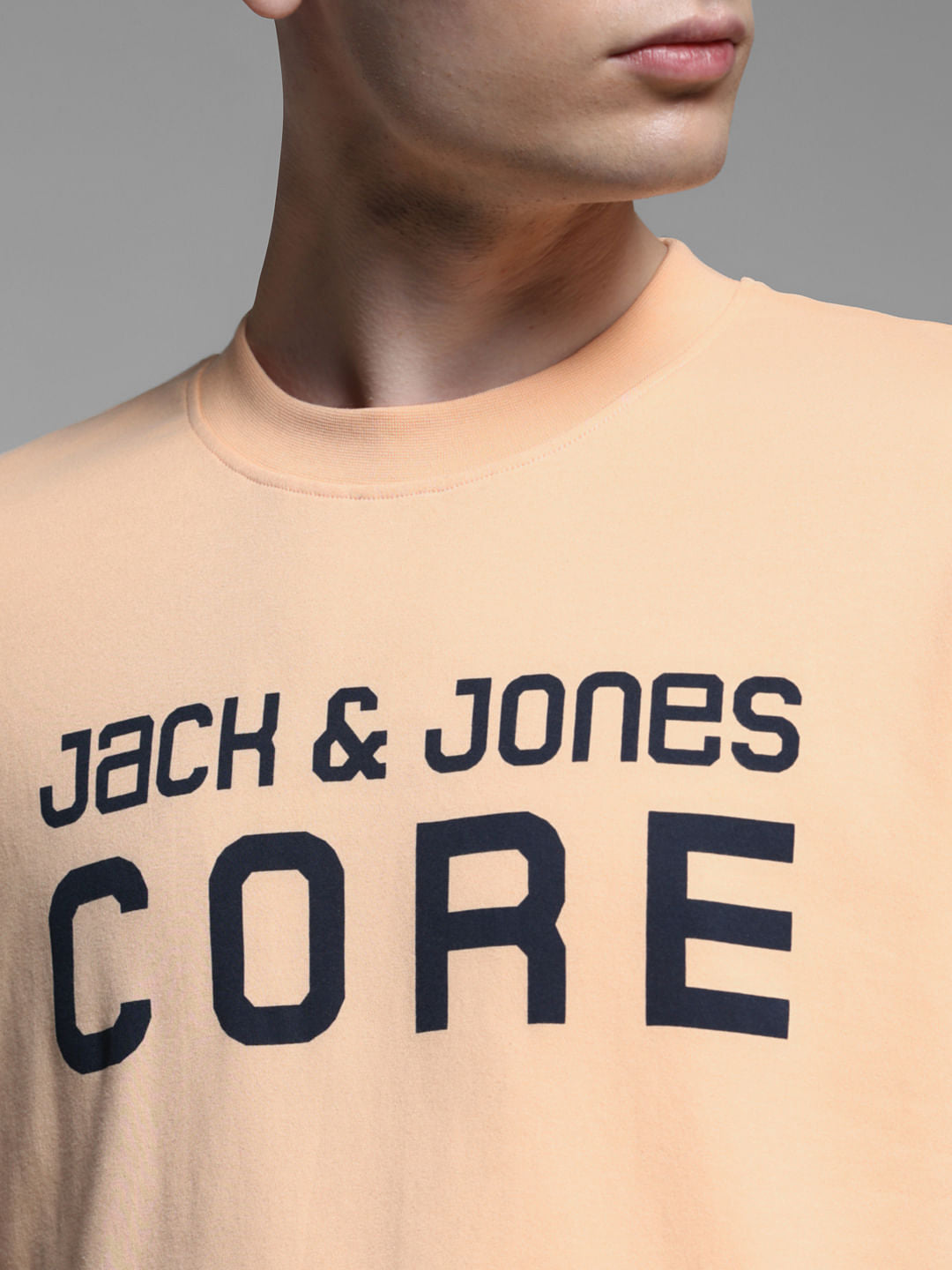 ORANGE CREW NECK SHIRT