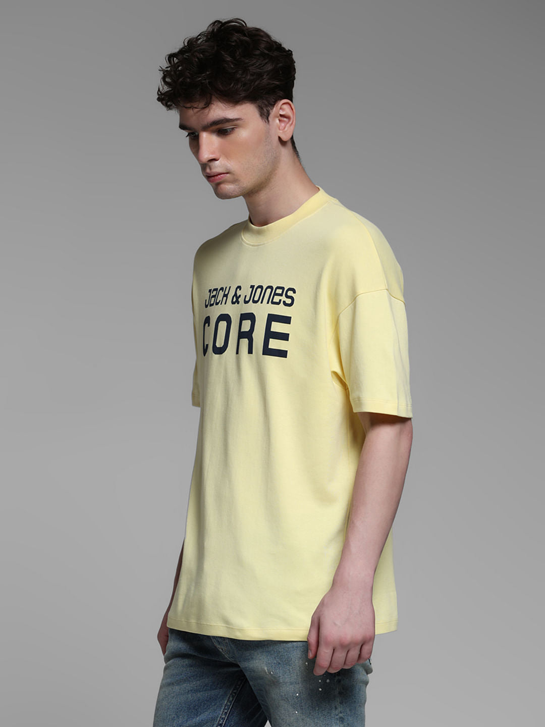 YELLOW LOGO PRINT SHIRT