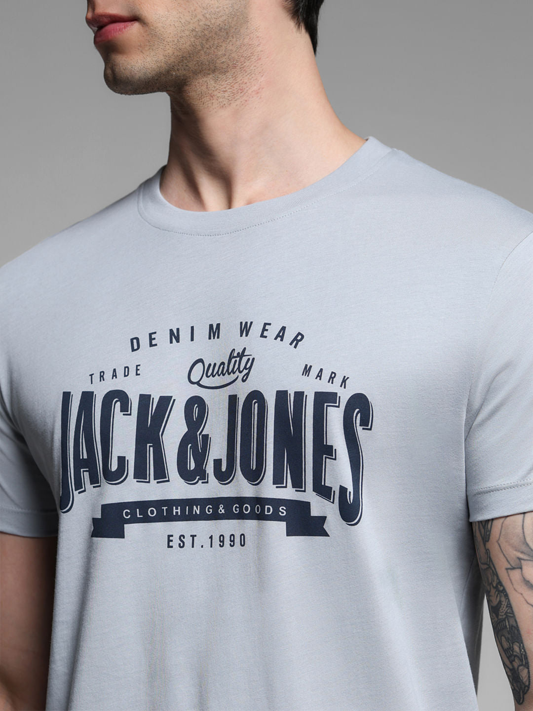 Grey Printed T-shirt