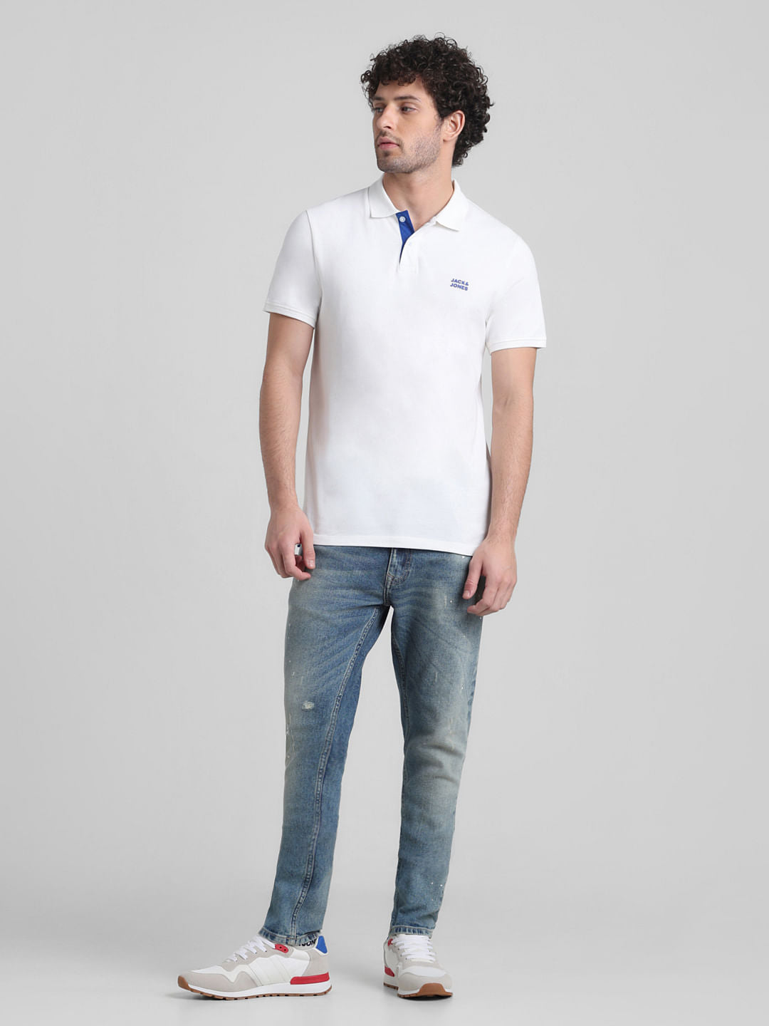 White Cotton Polo