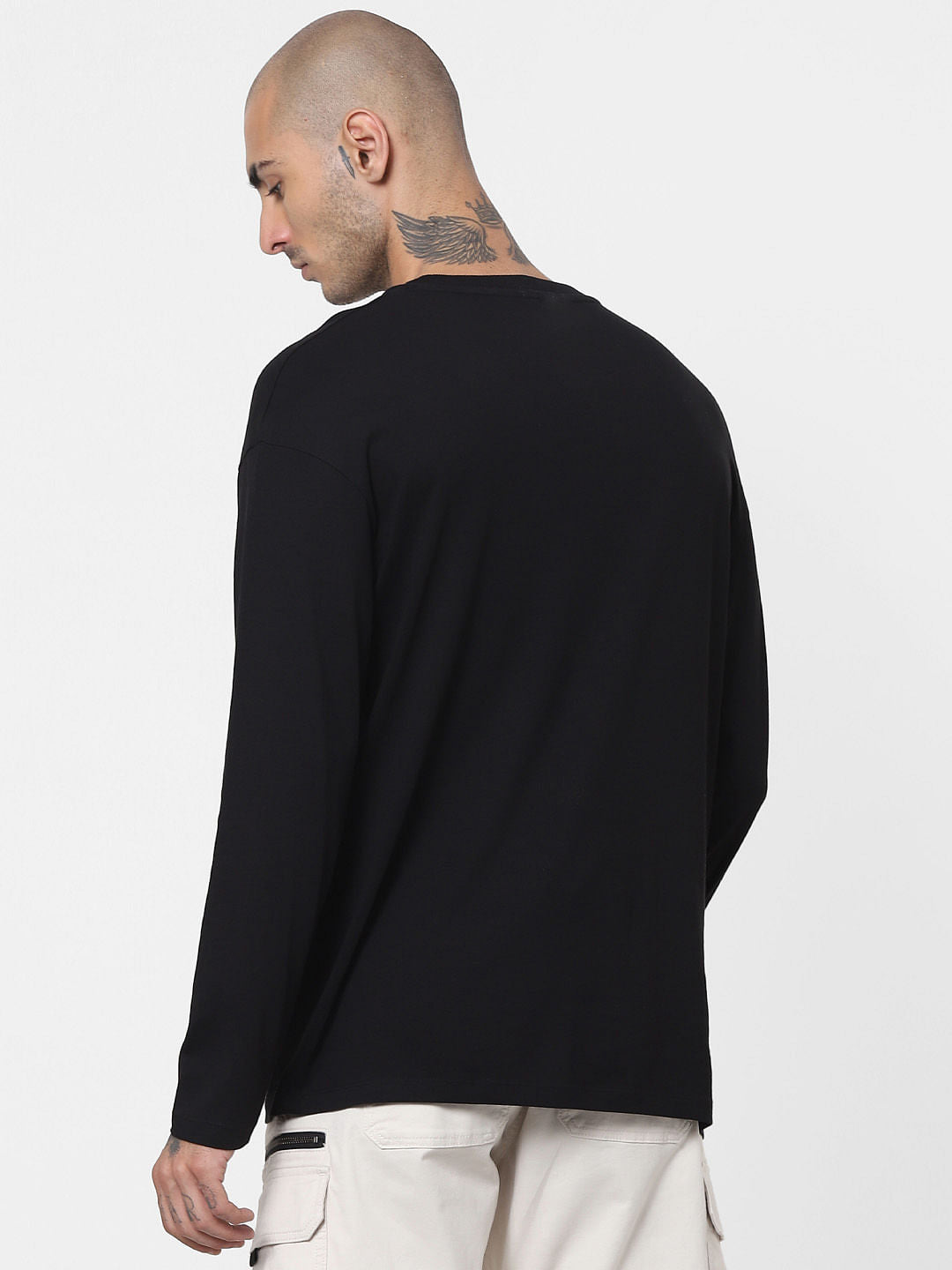 Black Edvard Munch Madonna Full Sleeves T-shirt