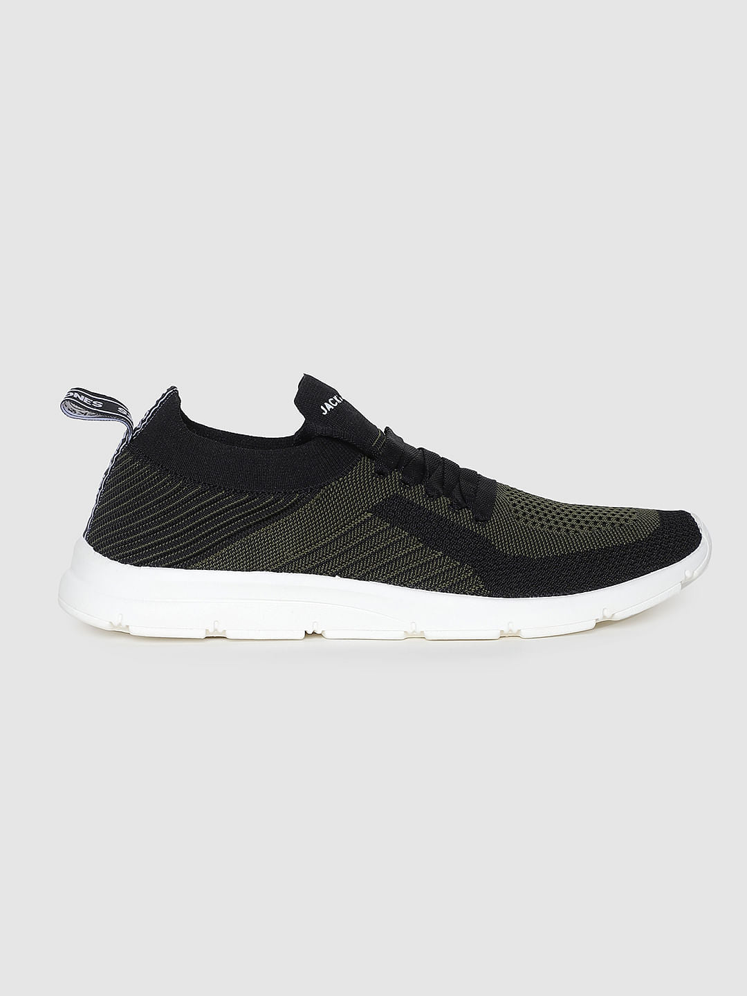 Black Self-Design Sneakers