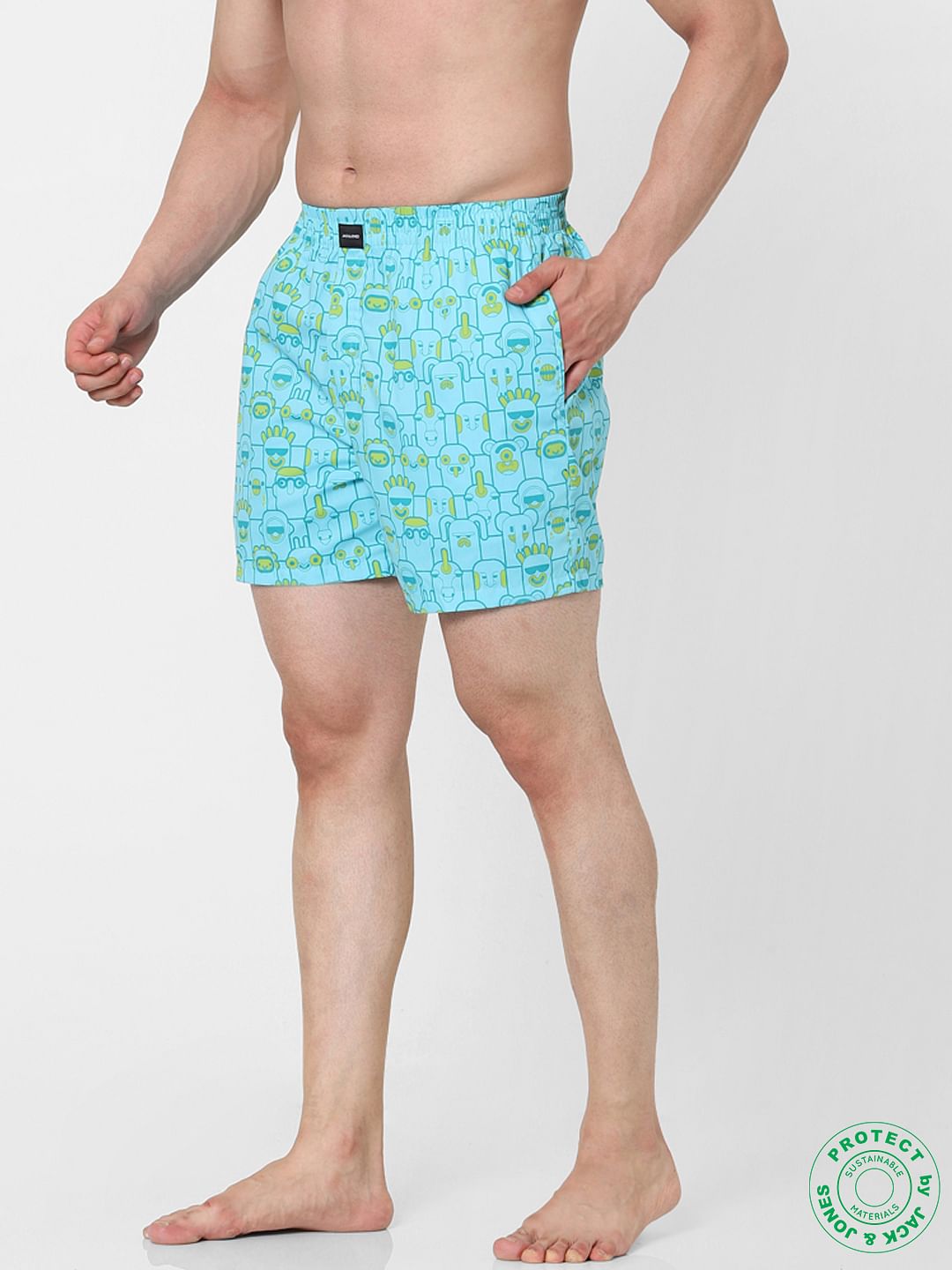 Blue Doodle Boxers