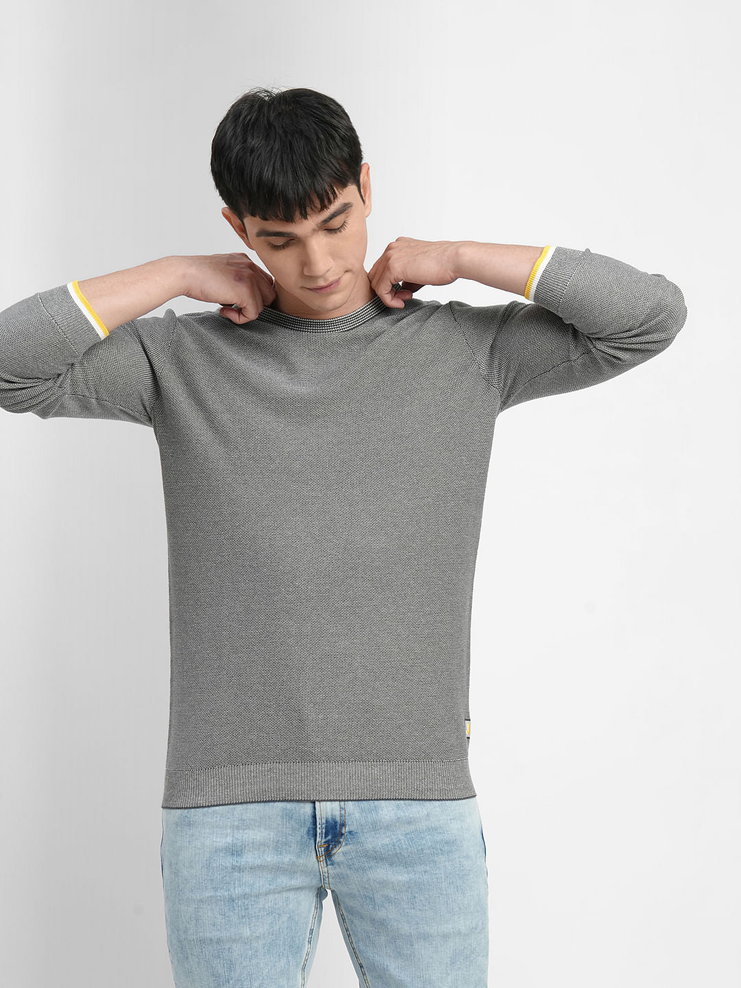 Grey Cotton Pullover