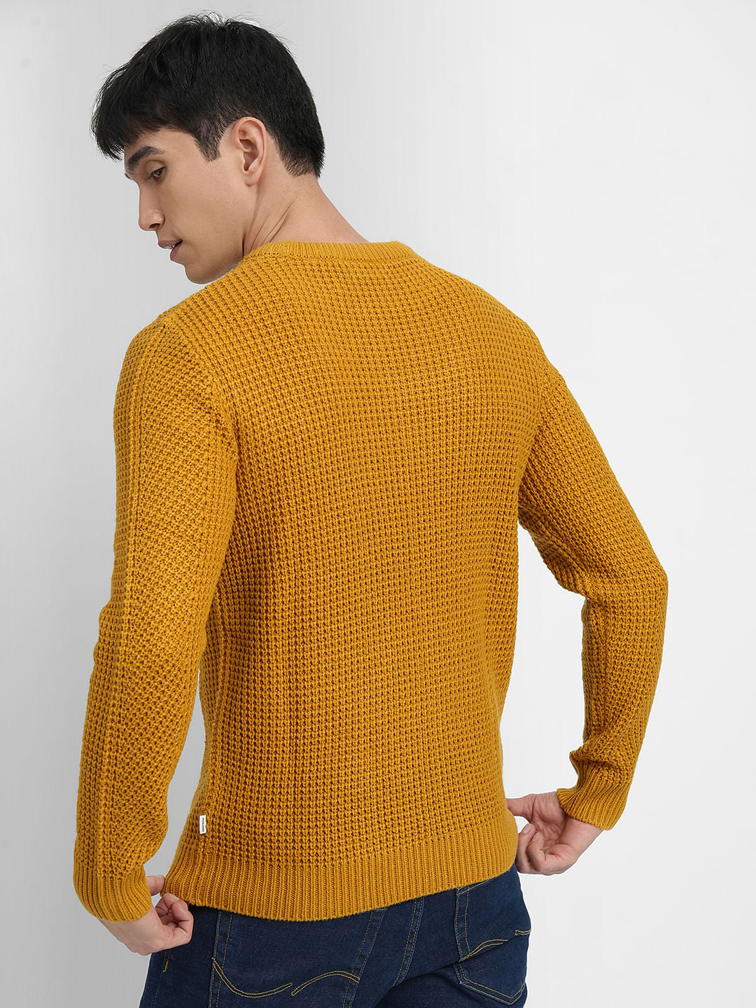 Mustard Textured Pullover
