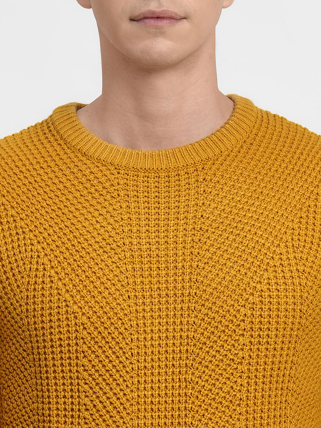 Mustard Textured Pullover