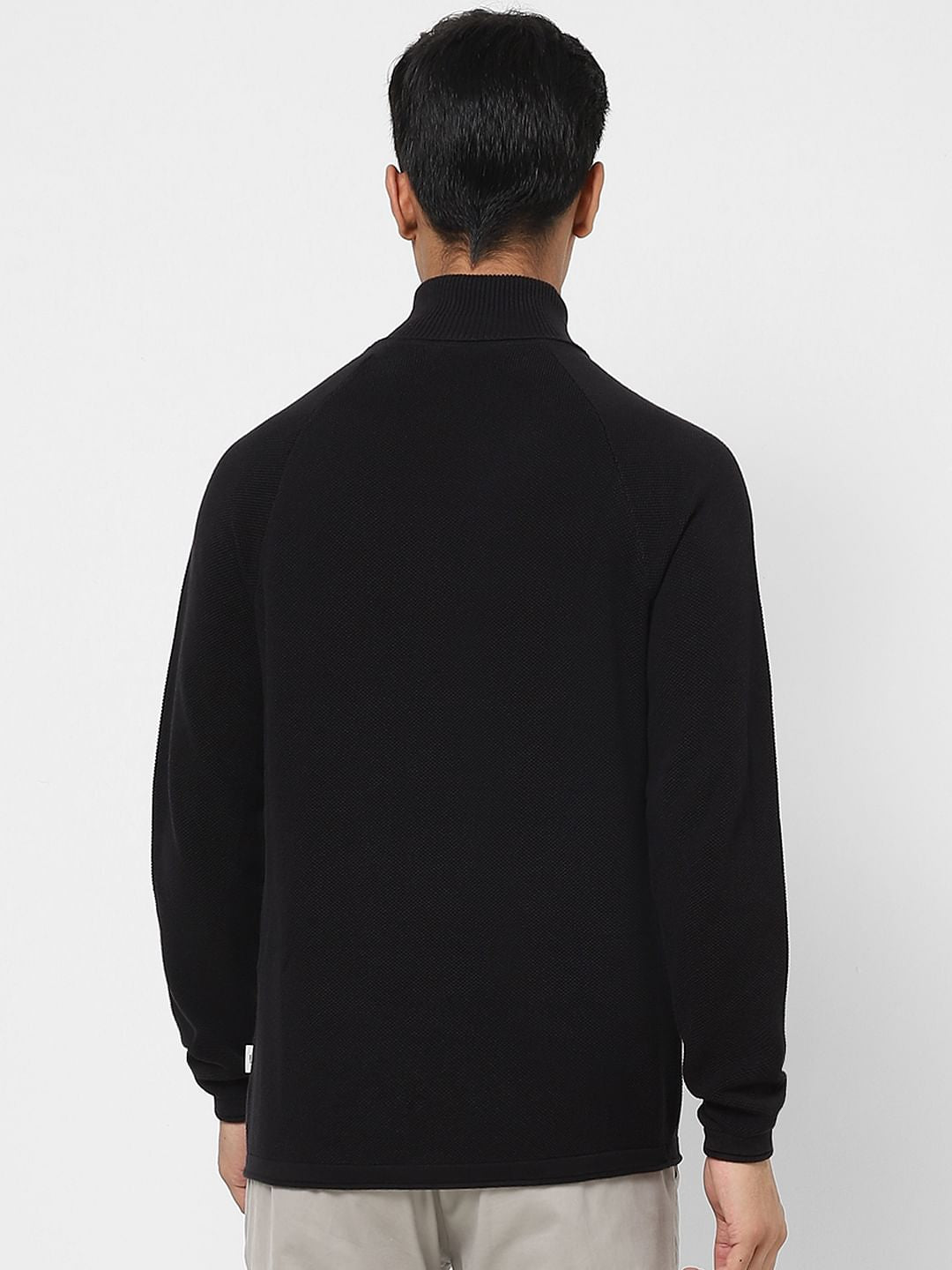 Black Roll Neck Pullover