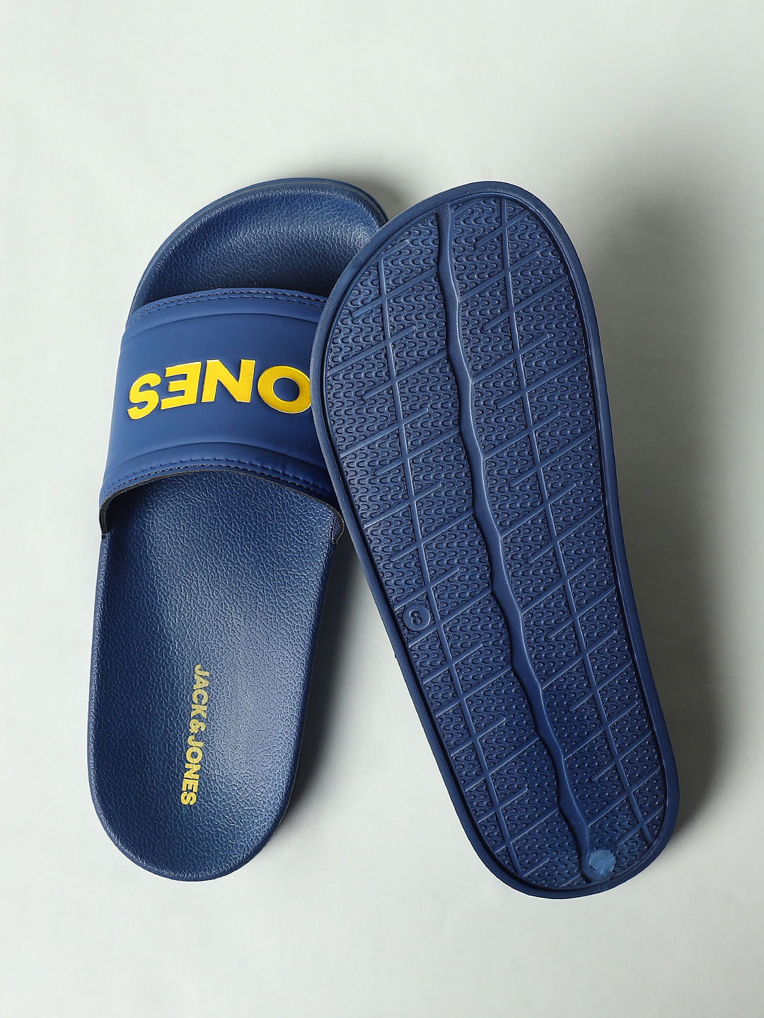 Blue Logo Print Sliders