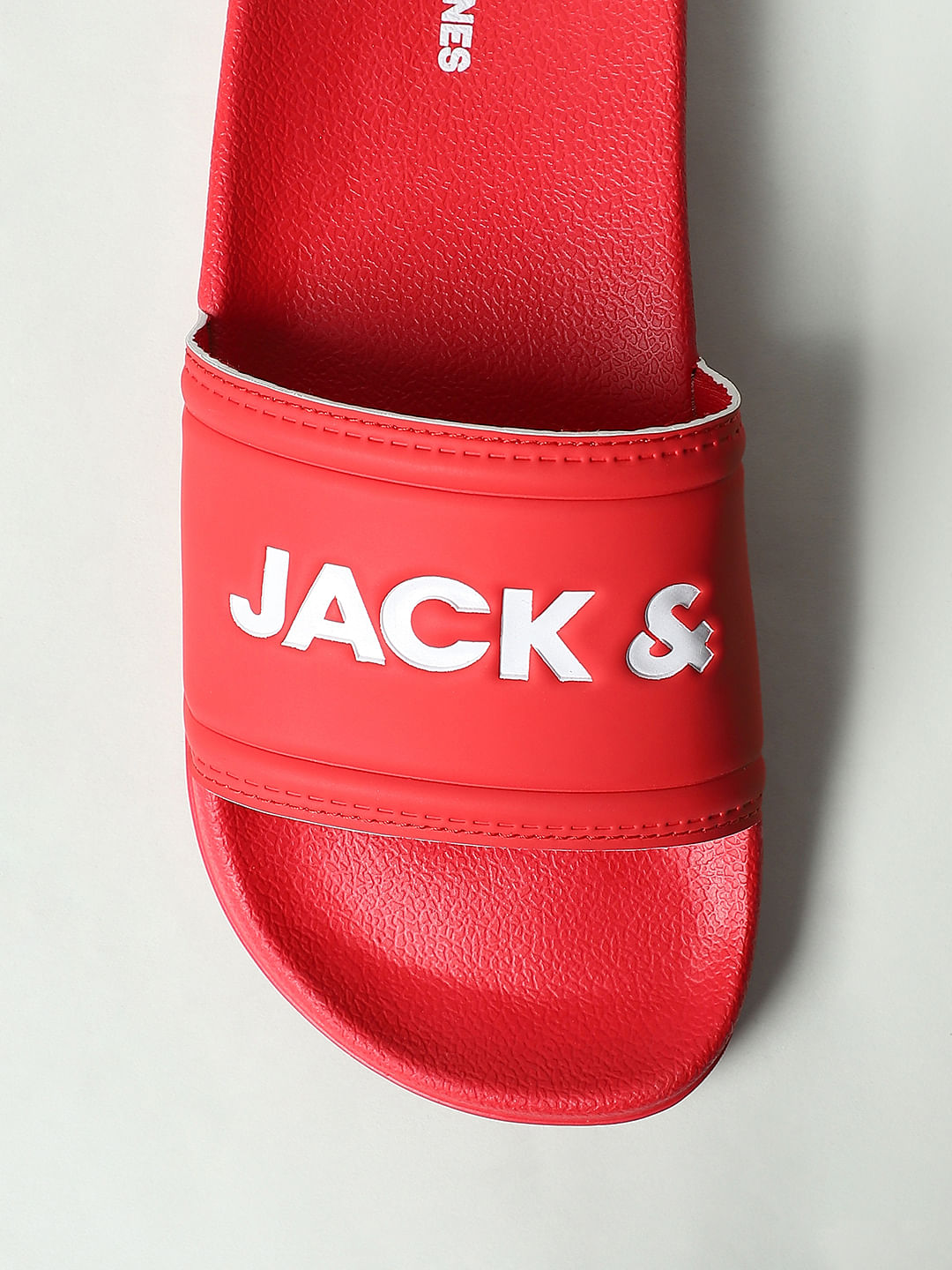 Red Logo Print Sliders