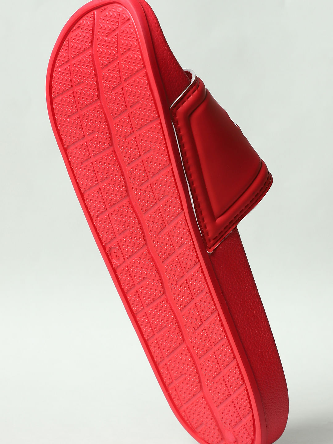 Red Logo Print Sliders