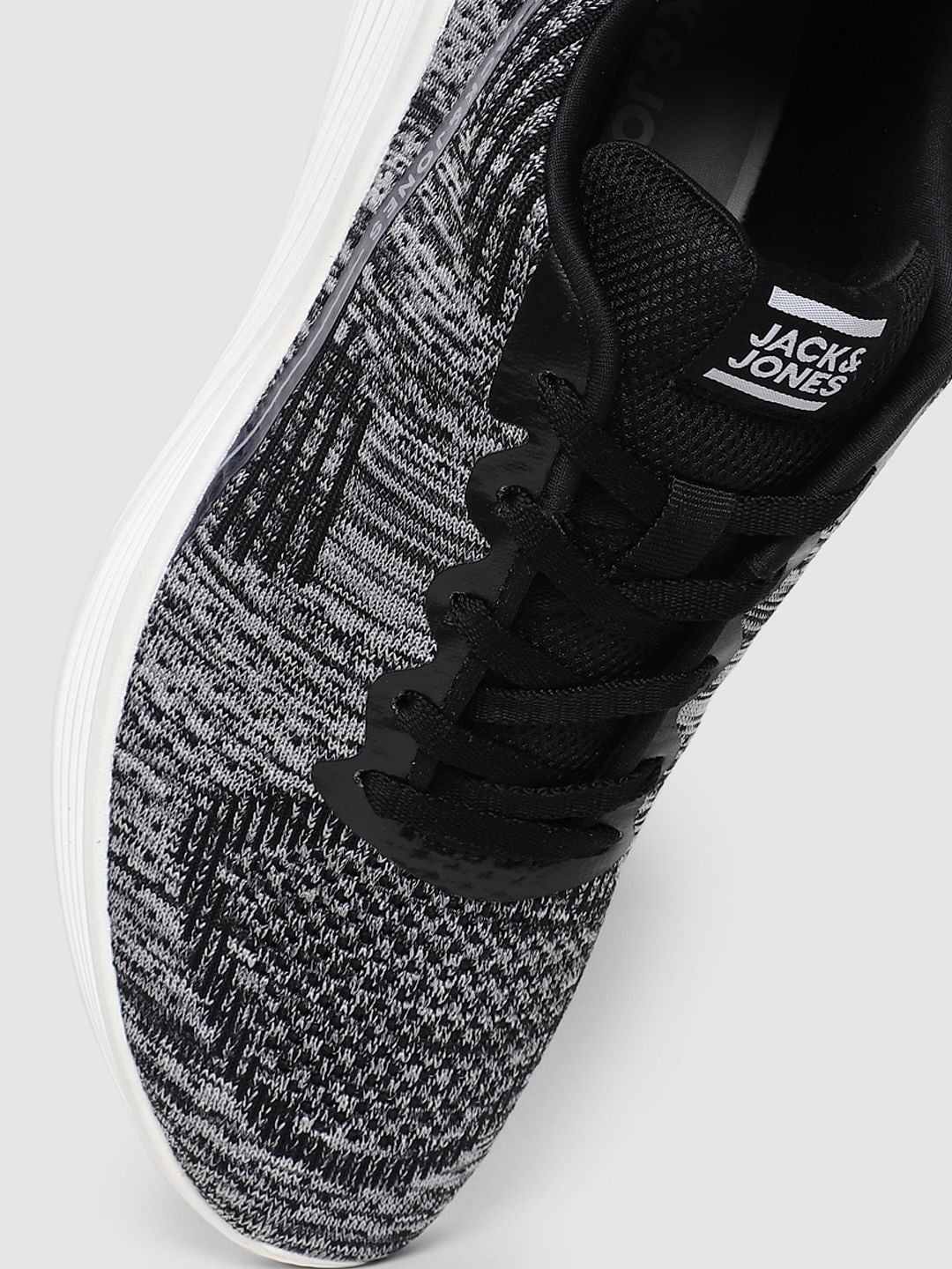 Black Self-Design Sneakers