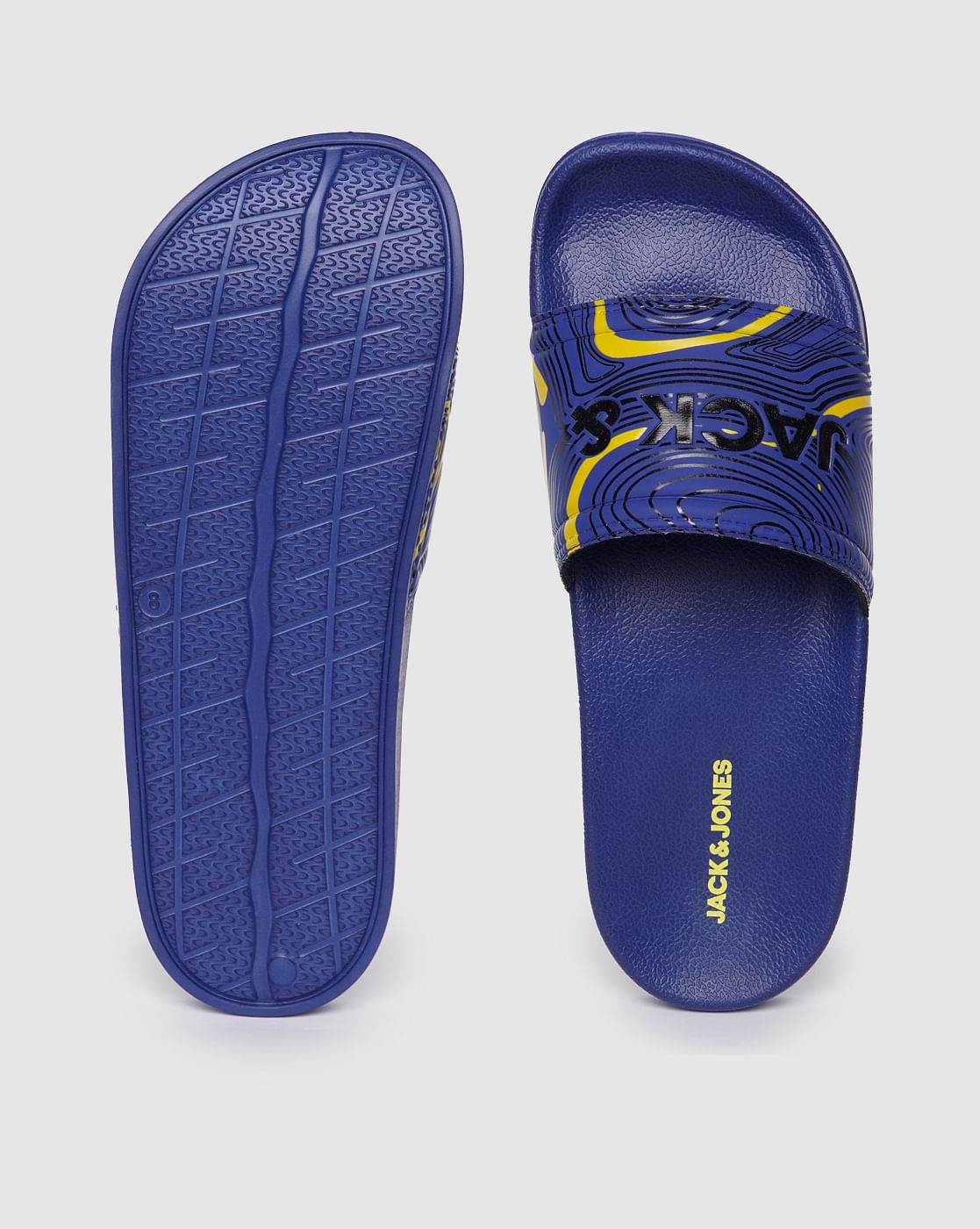 Blue Abstract Print Sliders