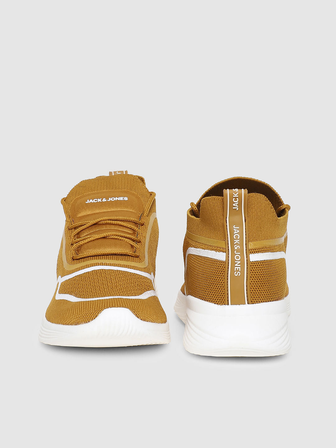 Mustard Lace-Up Sneakers