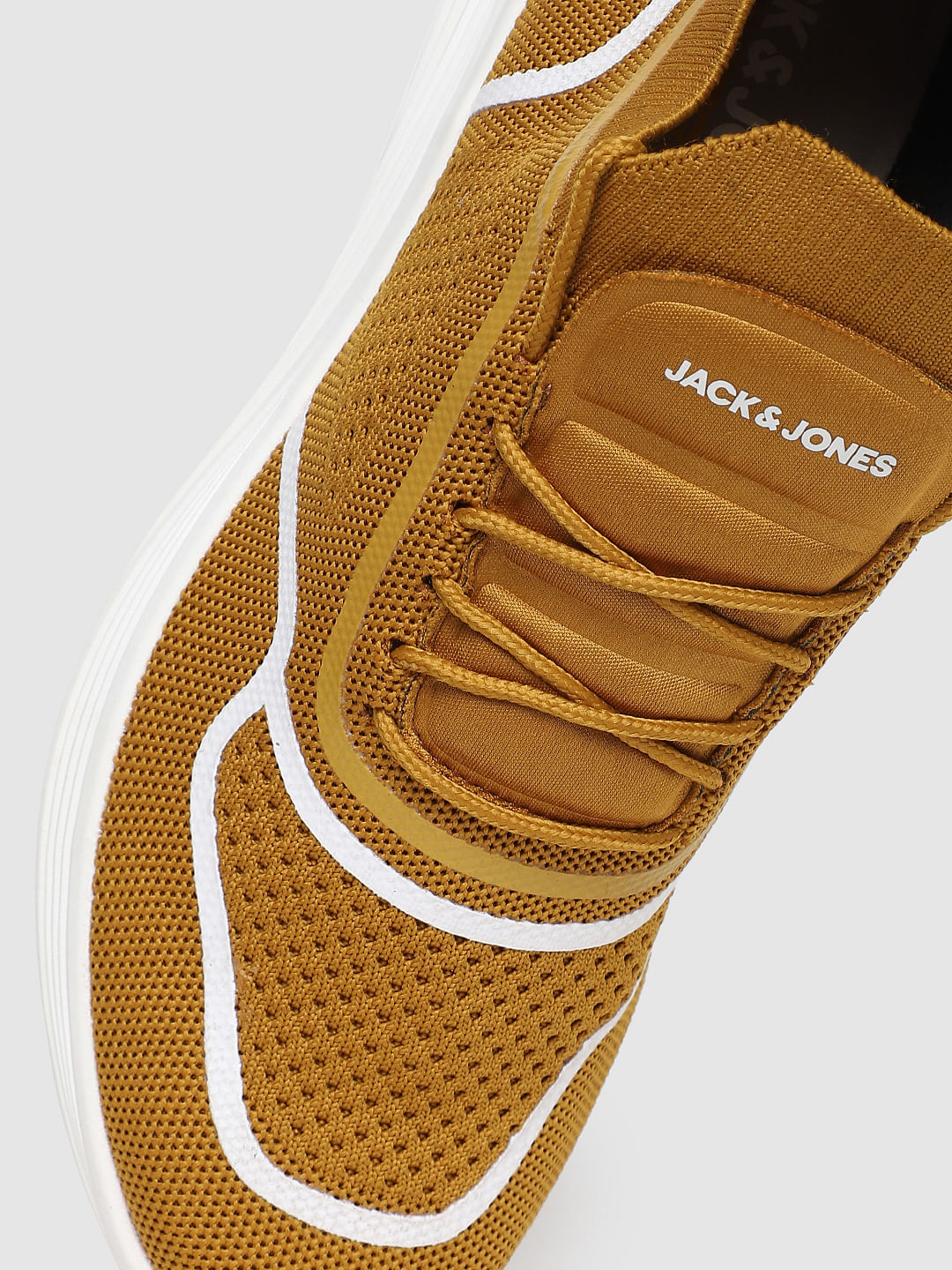 Mustard Lace-Up Sneakers