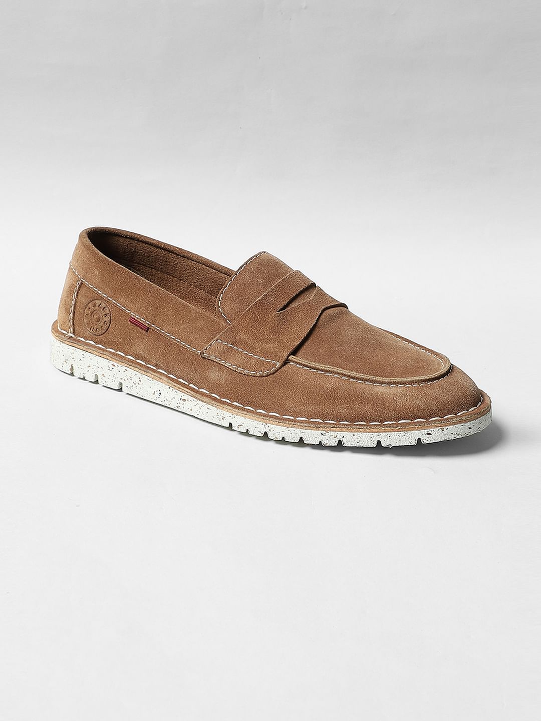 Brown Suede Loafers