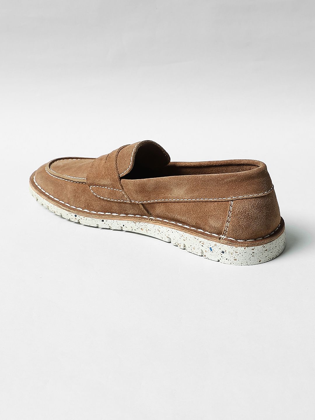 Brown Suede Loafers