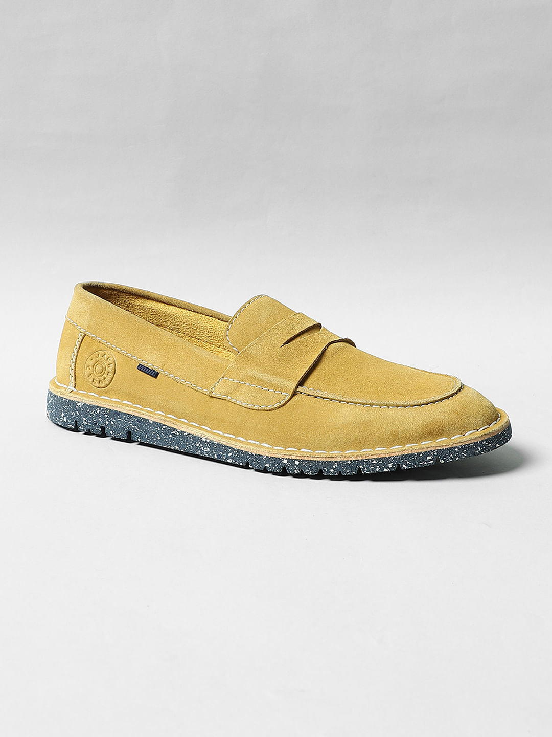 Mustard Suede Loafers