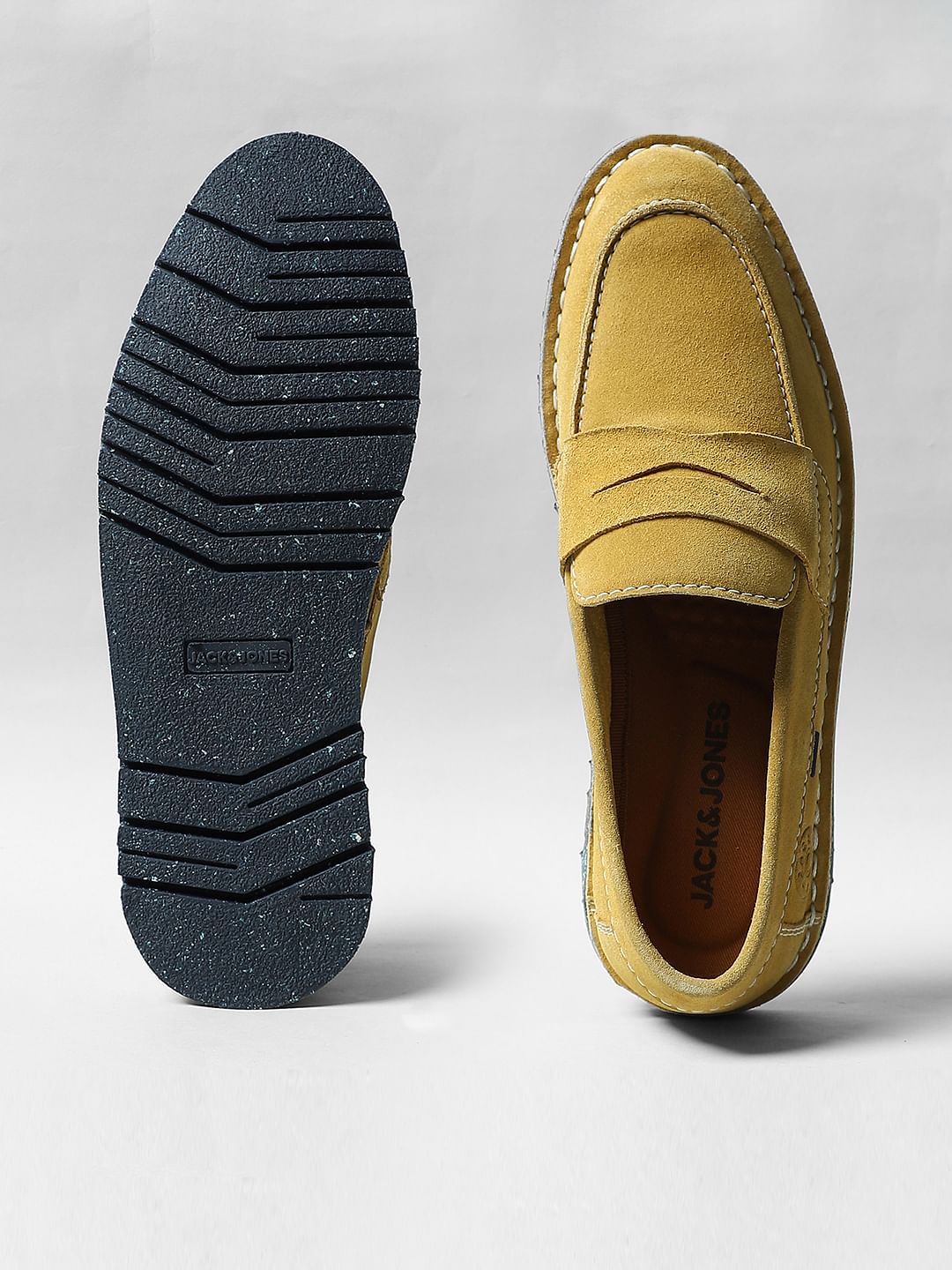 Mustard Suede Loafers