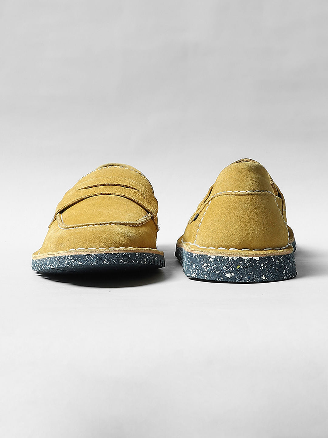 Mustard Suede Loafers